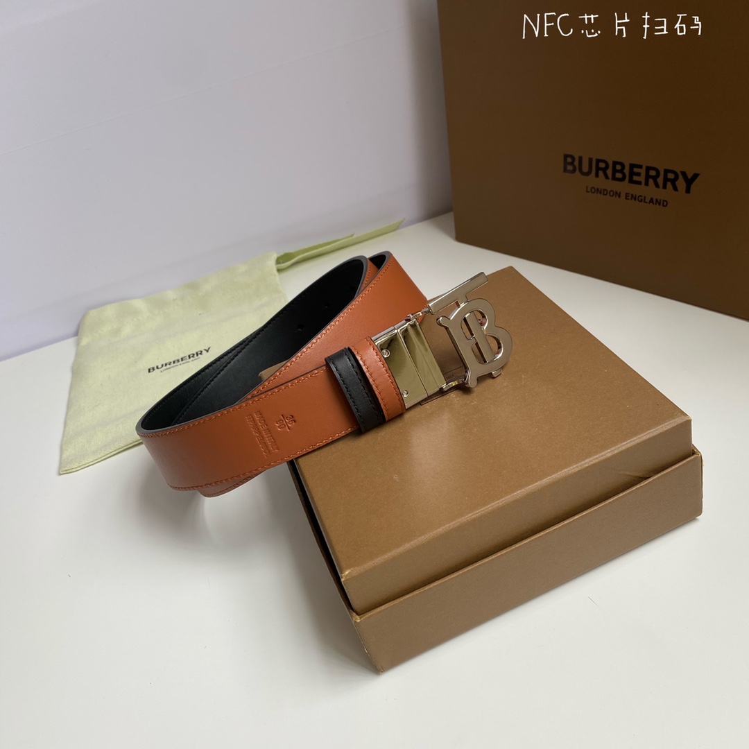 B*urberrry Belts Top Quality 35mm