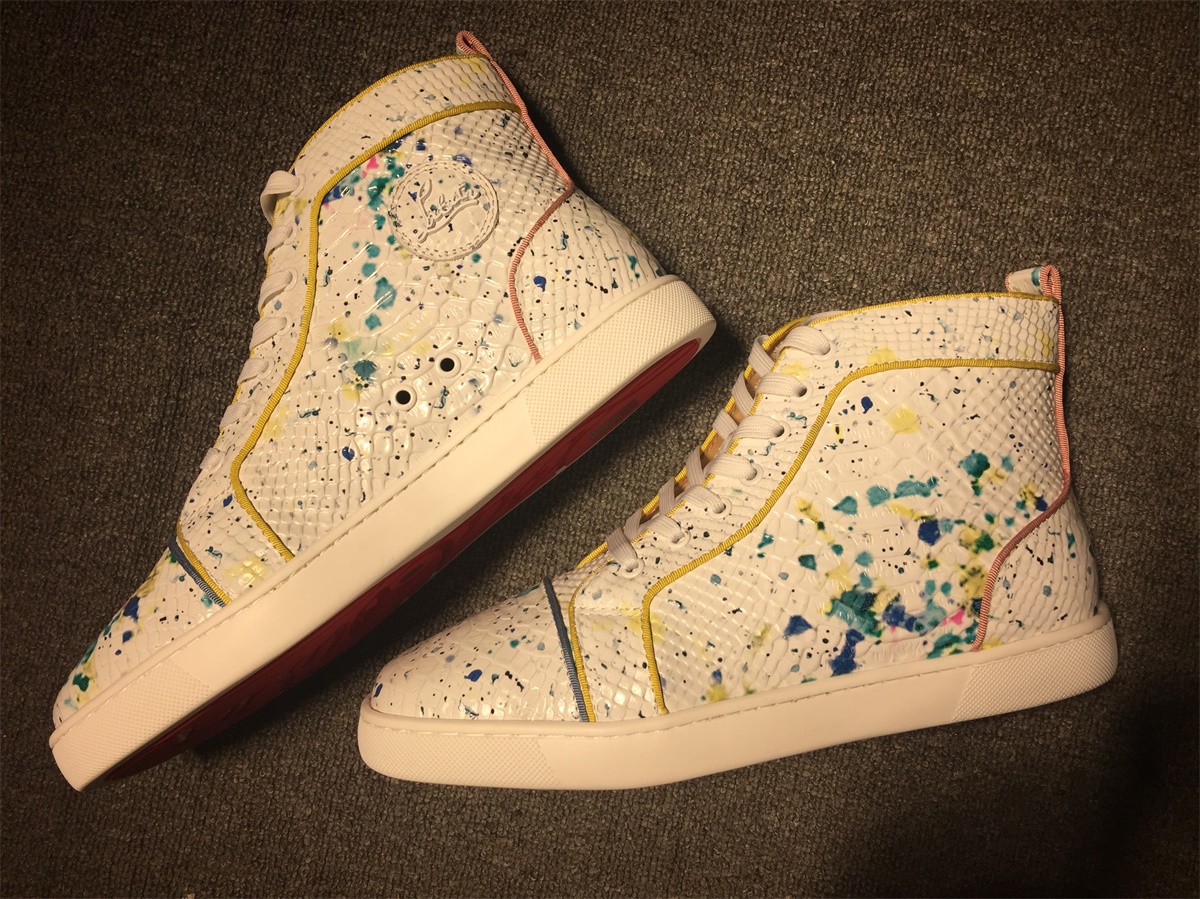 C*ristian L*uboutin Python Sneaker