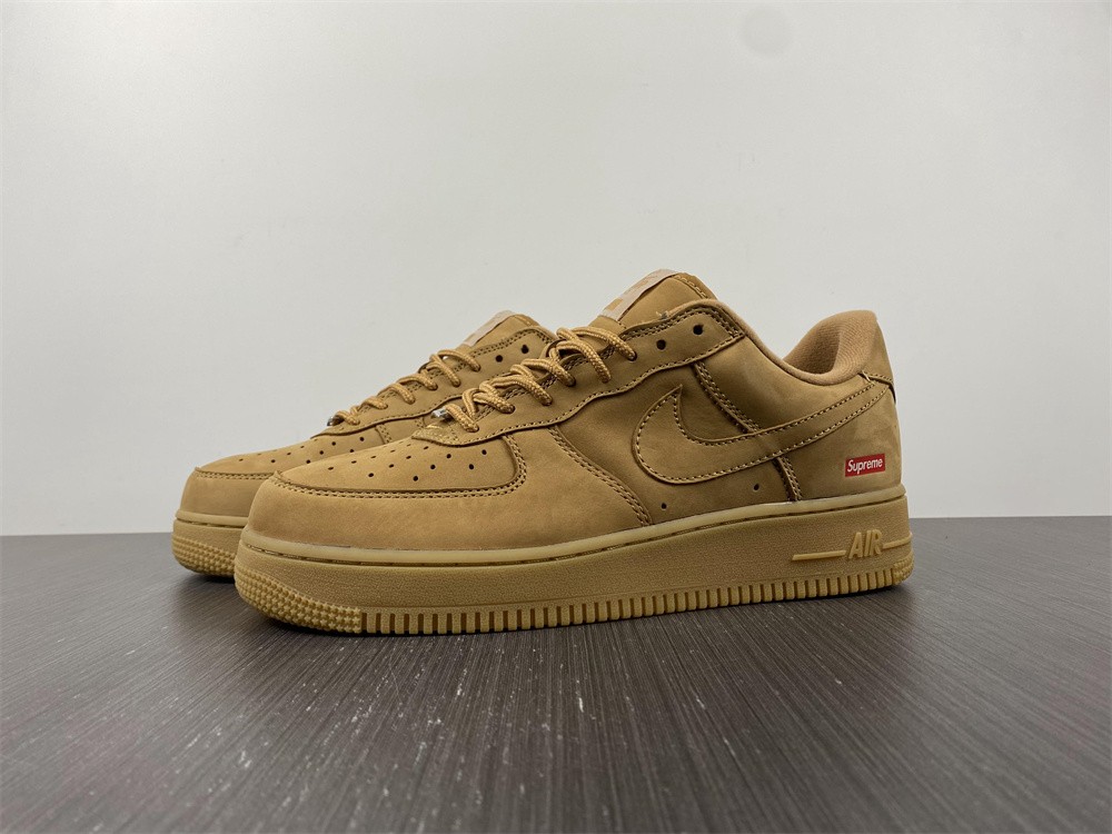from SUP REME X NIKE AIR FORCE 1 LOW SP WHEAT dn1555-200