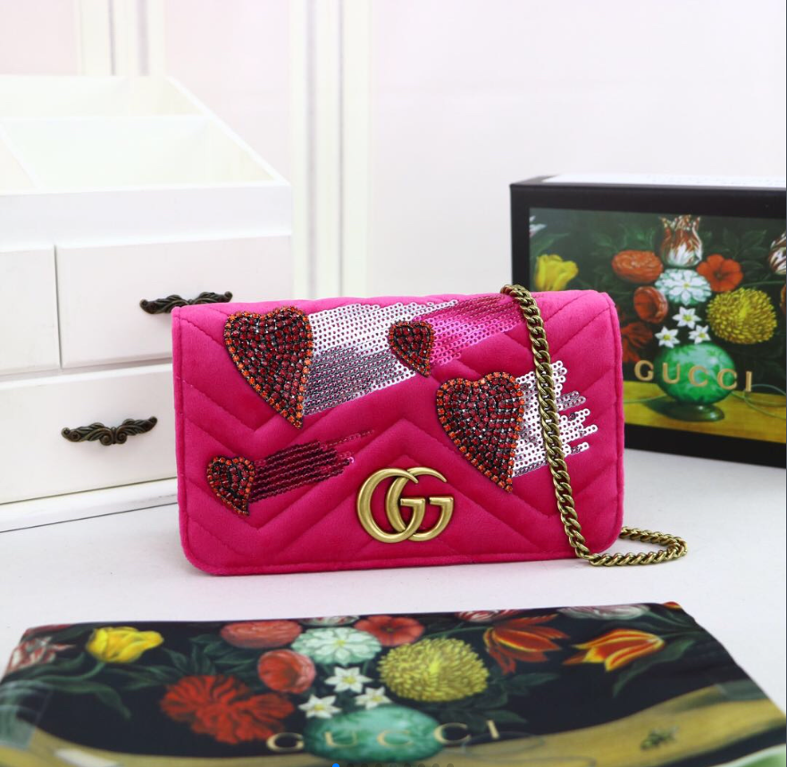 G*ucci Bag Top Qualit 18*10*5CM