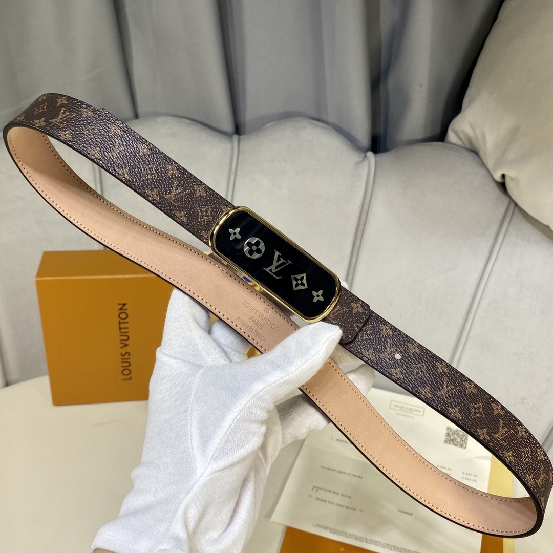 L*ouis V*uitton Belts Top Quality 25MM