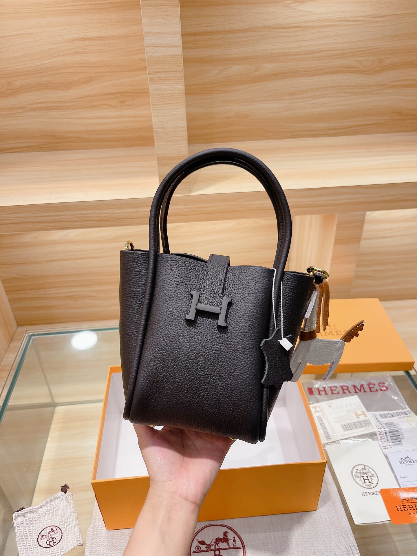 H*ermes Top Bag 15*18cm