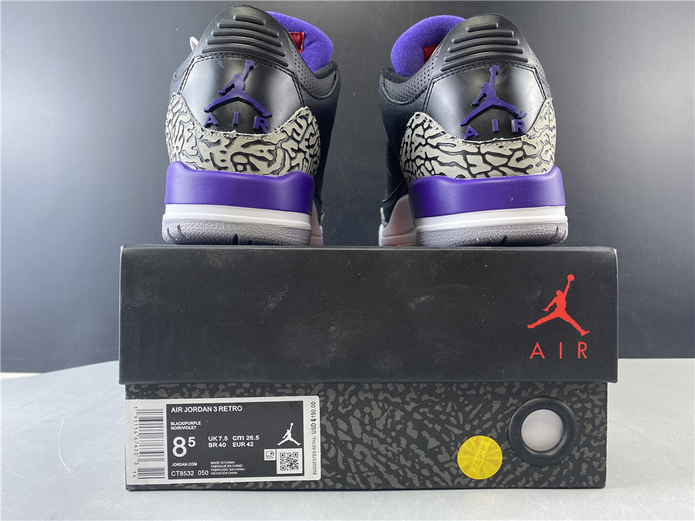 Air Jordan 3 Court Purple CT8532-050