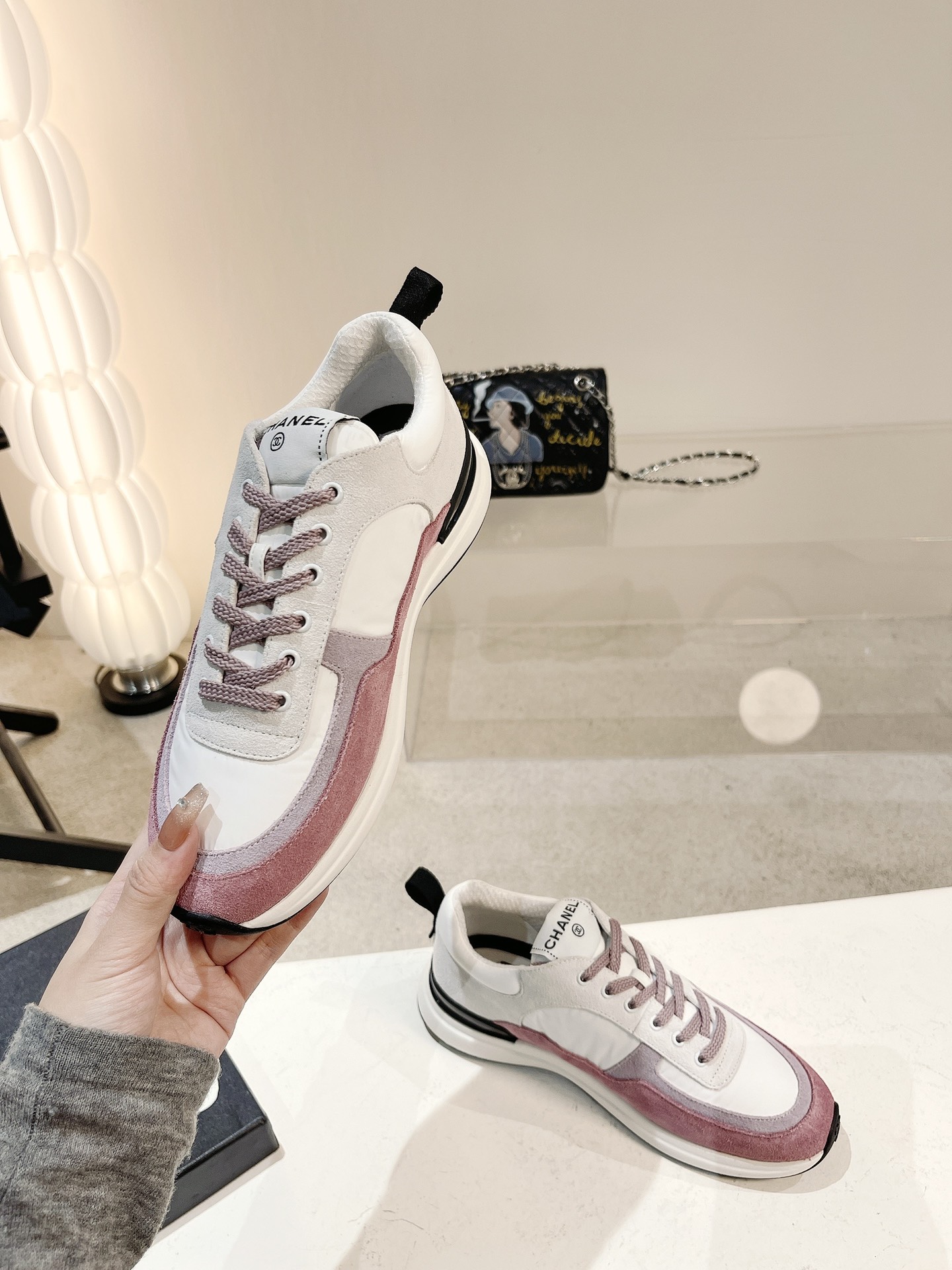 Women C*hanel Top Sneaker