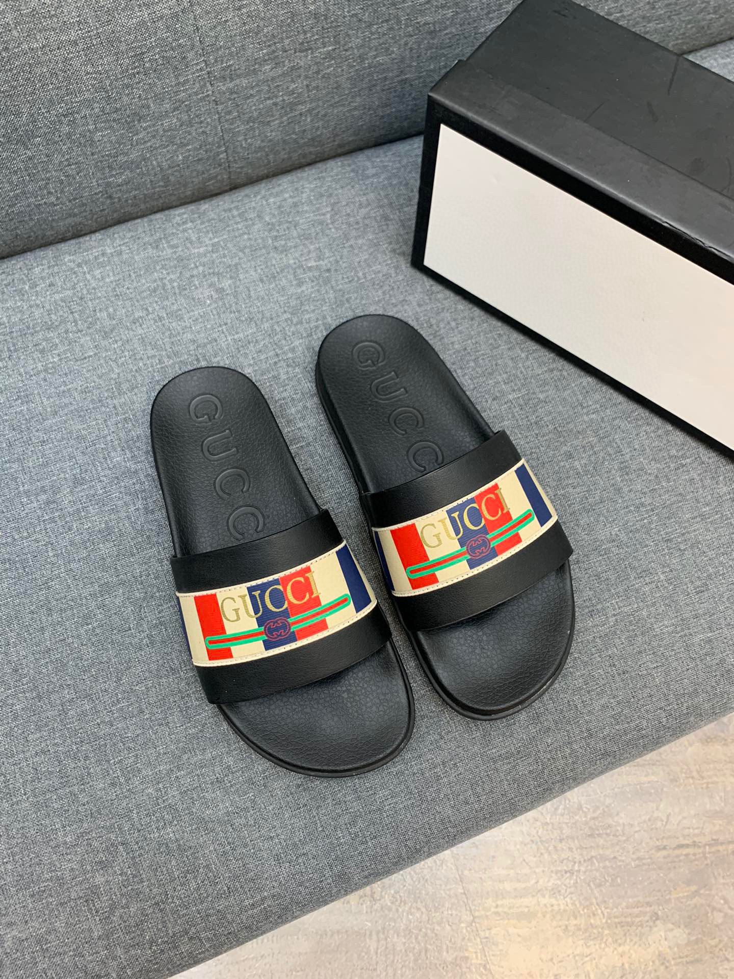 Men G*cci Sandals Top Version