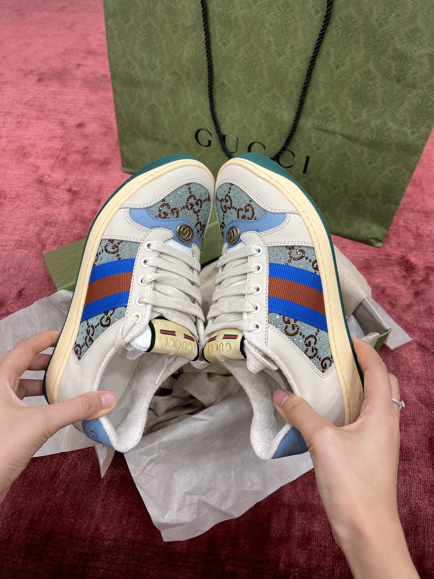 Men Women G*ucci Top Sneaker