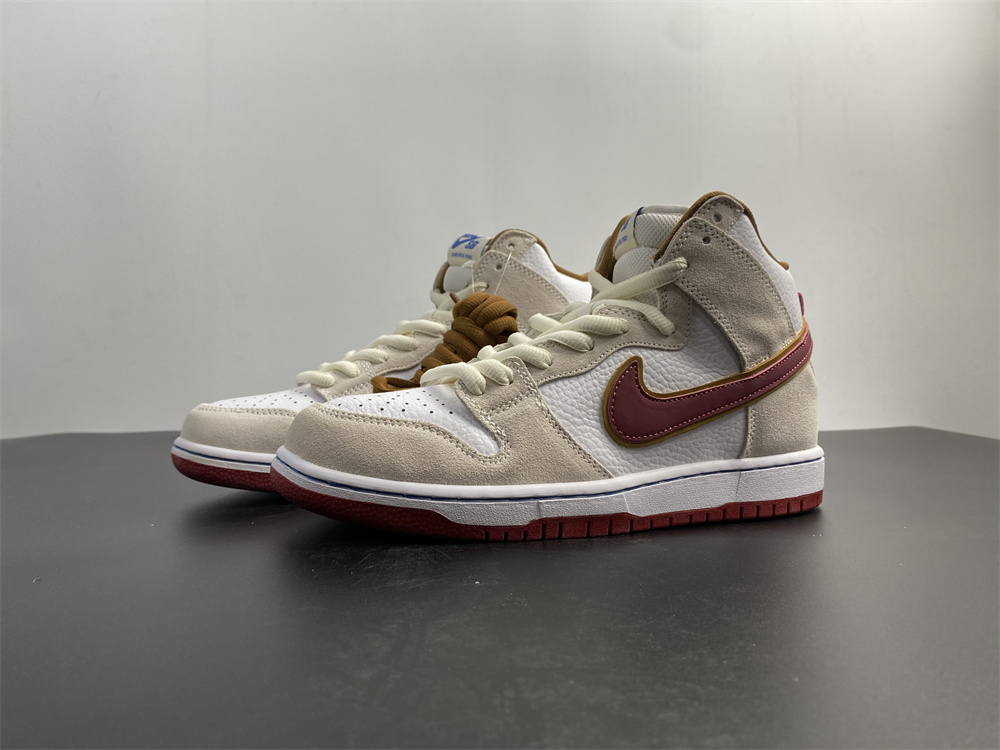 from Nike SB Dunk high Team Crimson CV9499-100