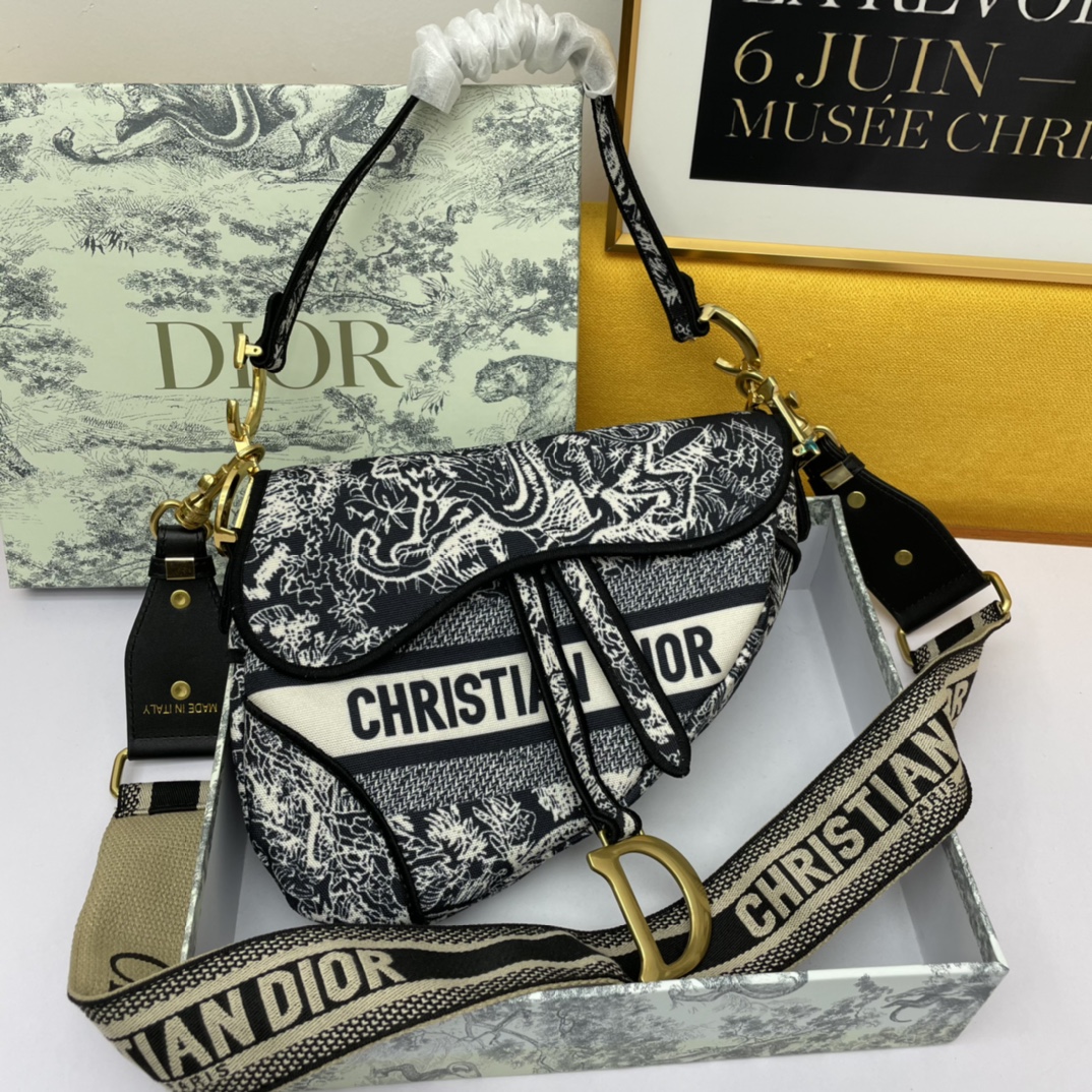 D*ior Top Bag 24*6*18cm