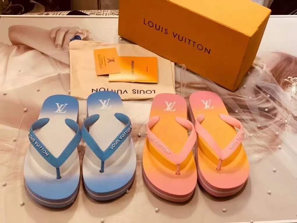 Women L*ouis V*uitton Top Slippers