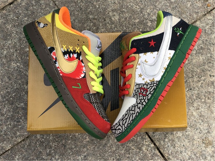 from Nike SB Dunk Low “What The” 318403-141