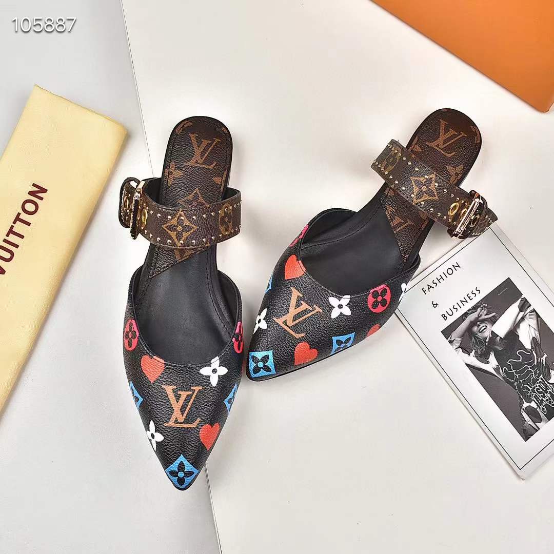 Women L*ouis V*uitton Top Slippers