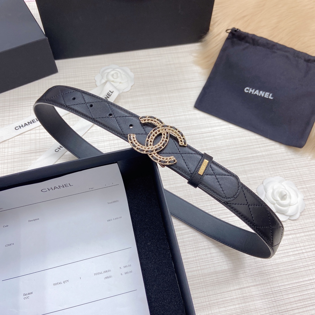 C*hanel Belts Top Quality 30MM