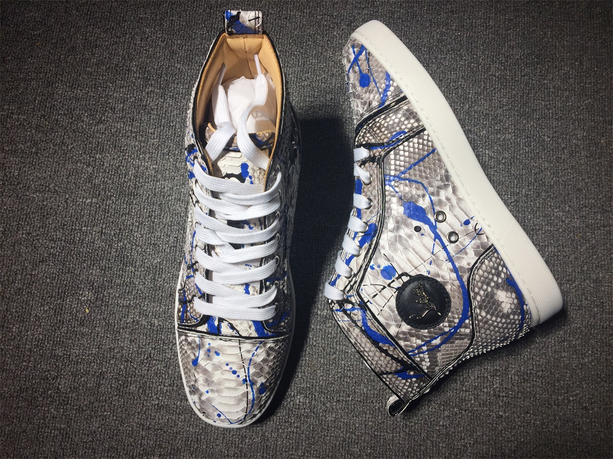 C*ristian L*uboutin Python Sneaker