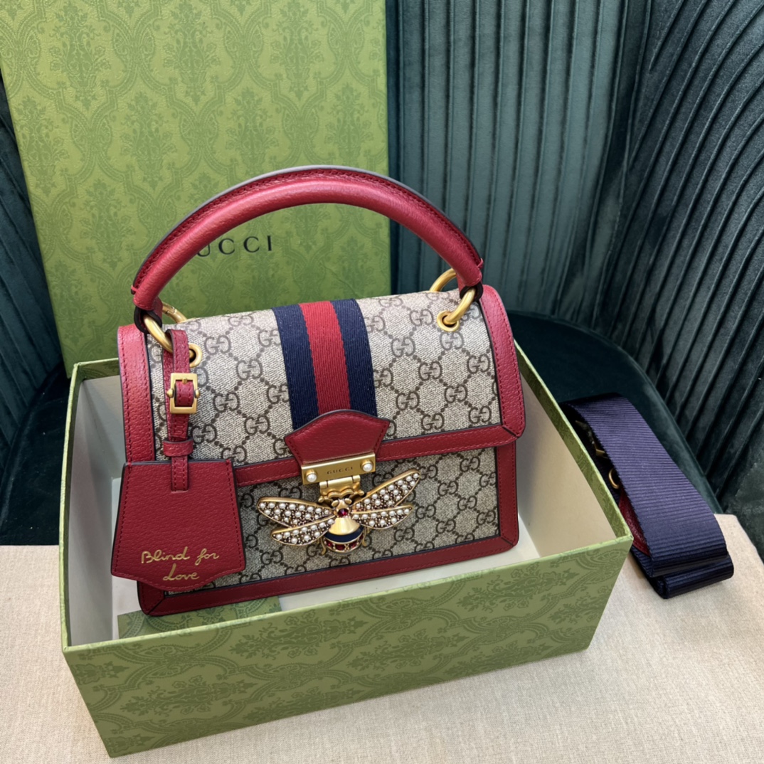 G*ucci Bag Top Quality 25.5*17.5*13CM