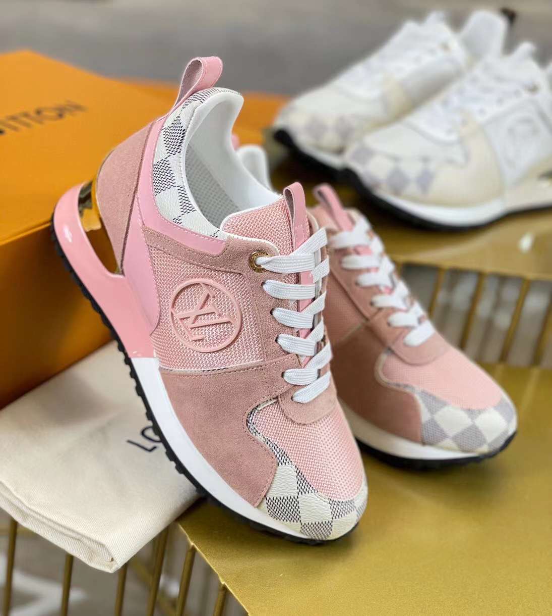 Women L*ouis V*uitton Run Away Top Sneaker