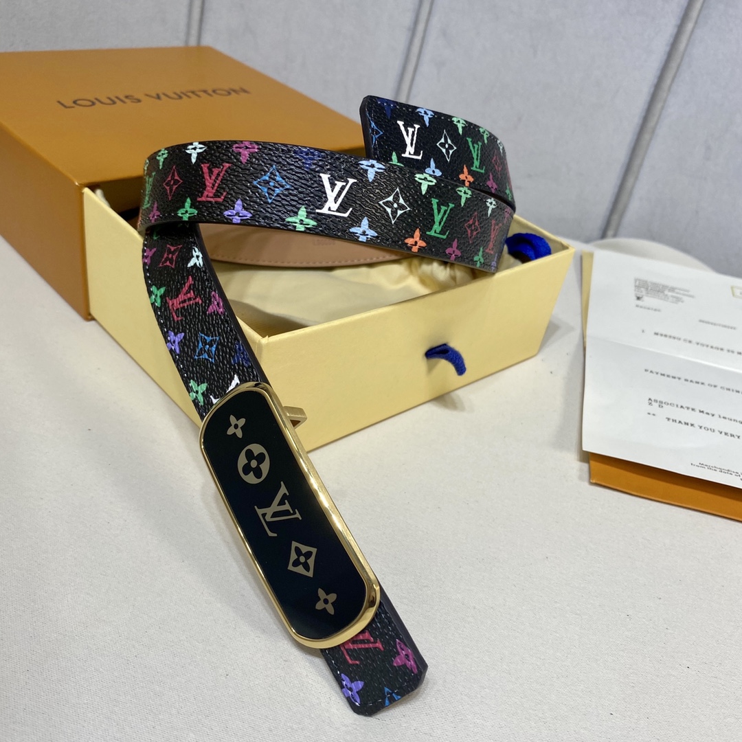 L*ouis V*uitton Belts Top Quality 25MM