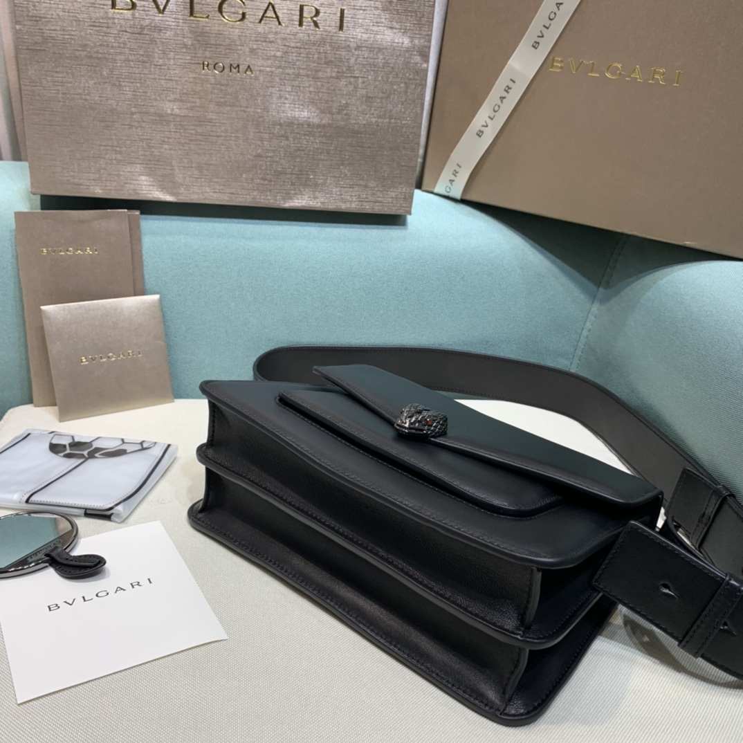 B*vlgari Top Bag 25×14.5×9cm