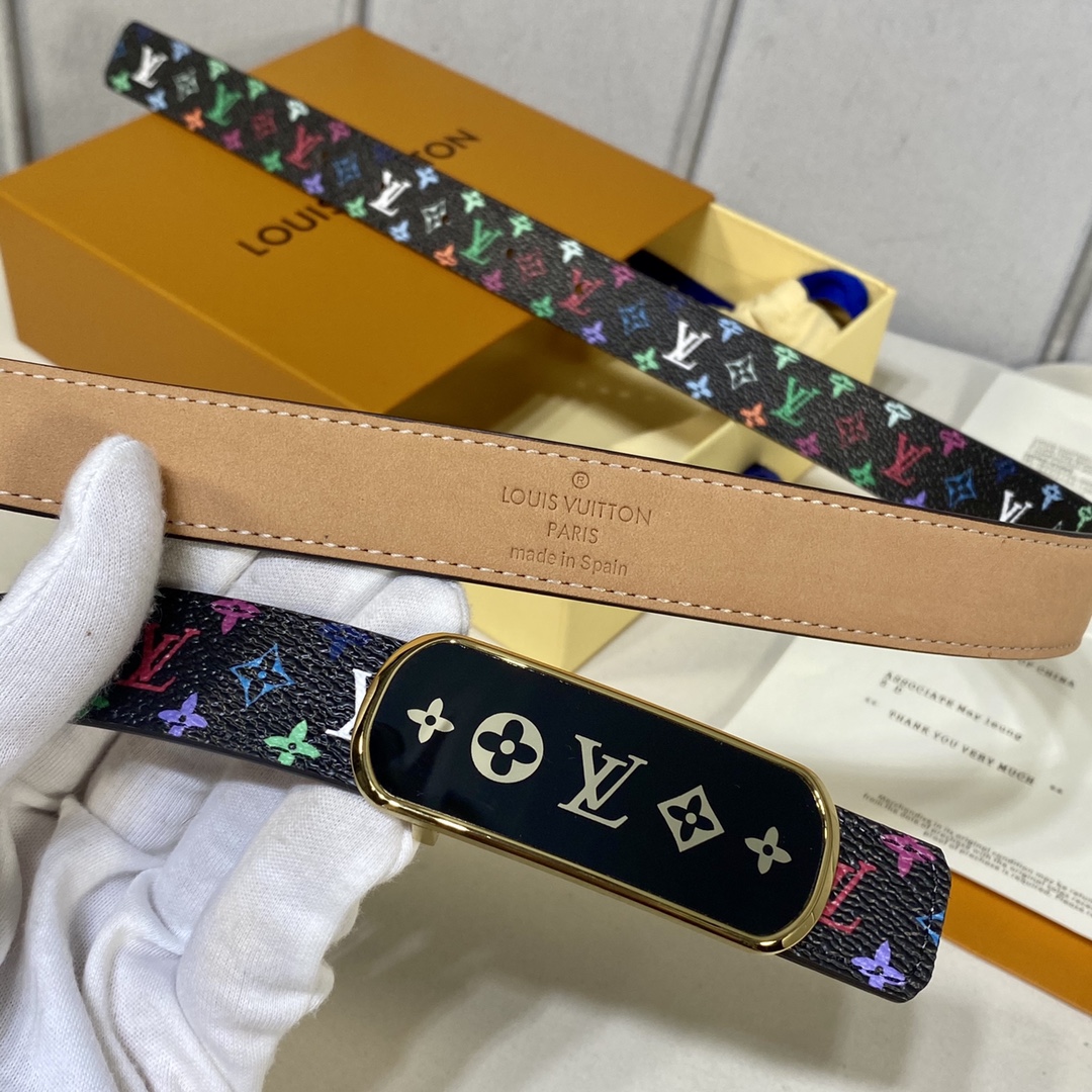 L*ouis V*uitton Belts Top Quality 25MM