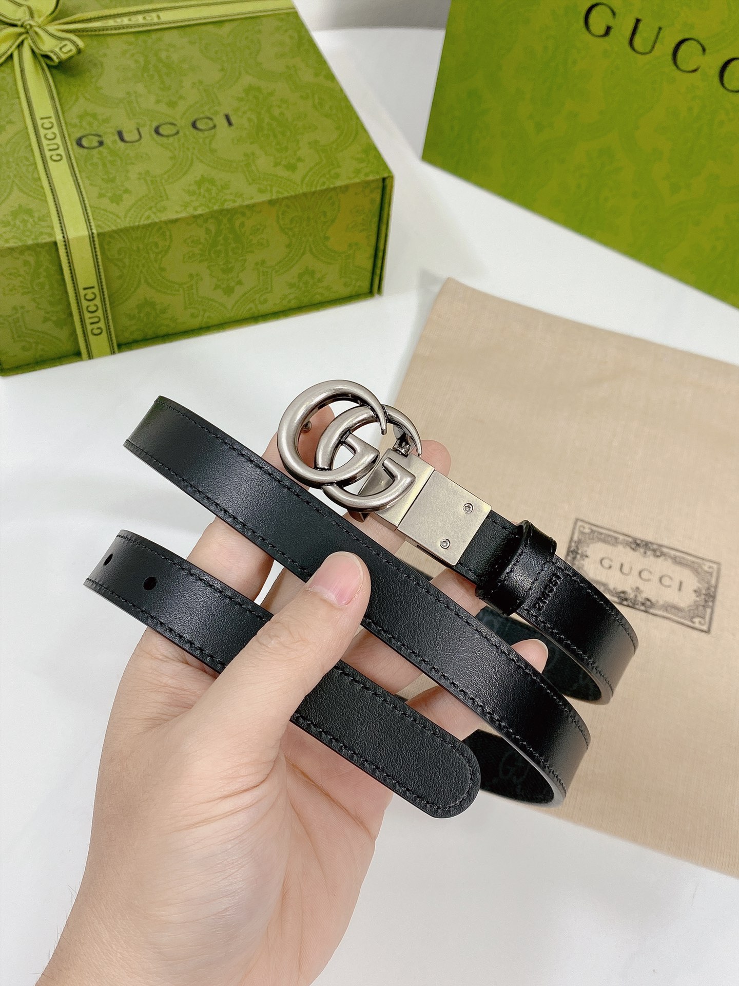 G*ucci Belts Top Version 2.0cm