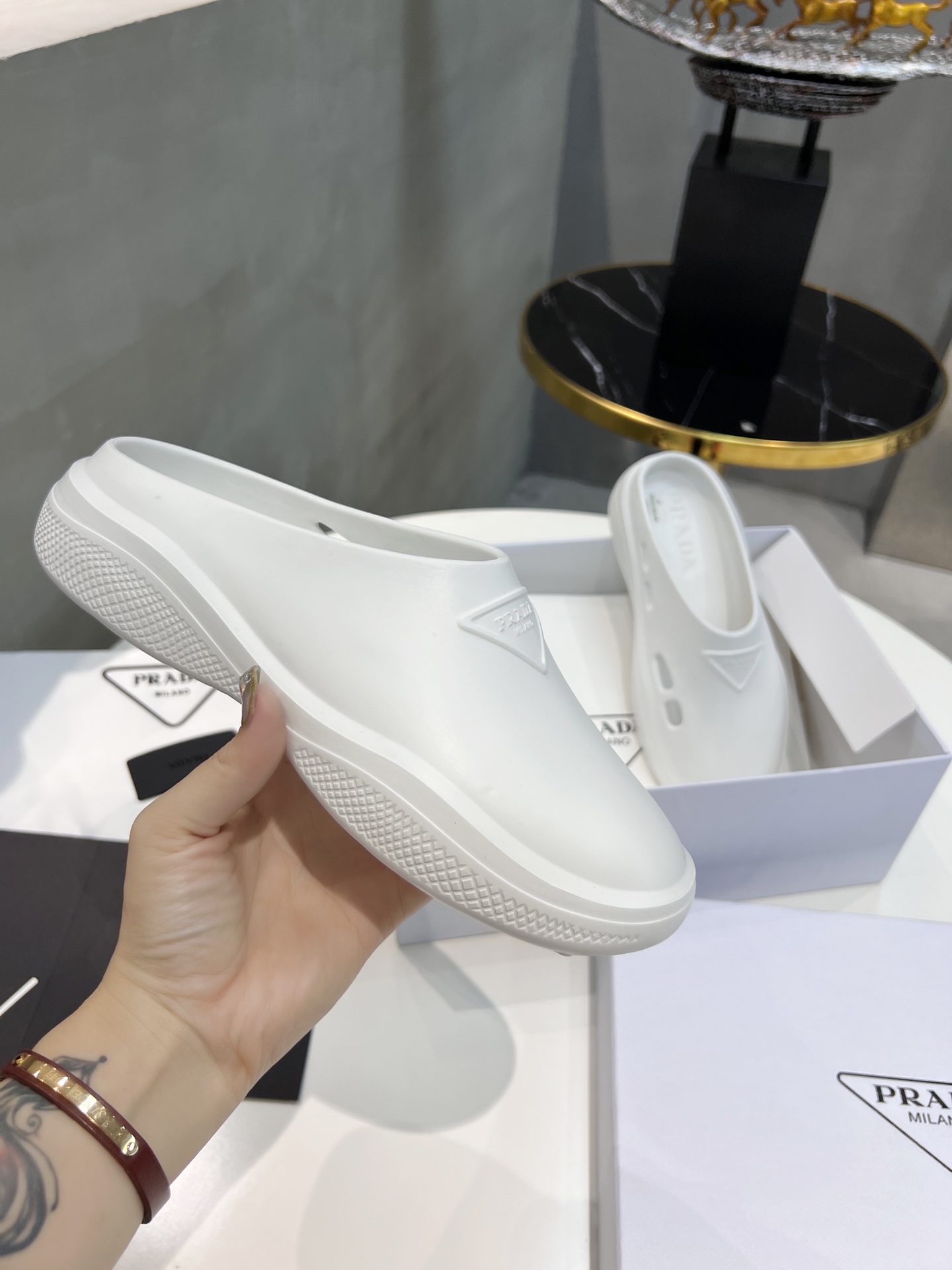 Men Women P*rada Sandals Top