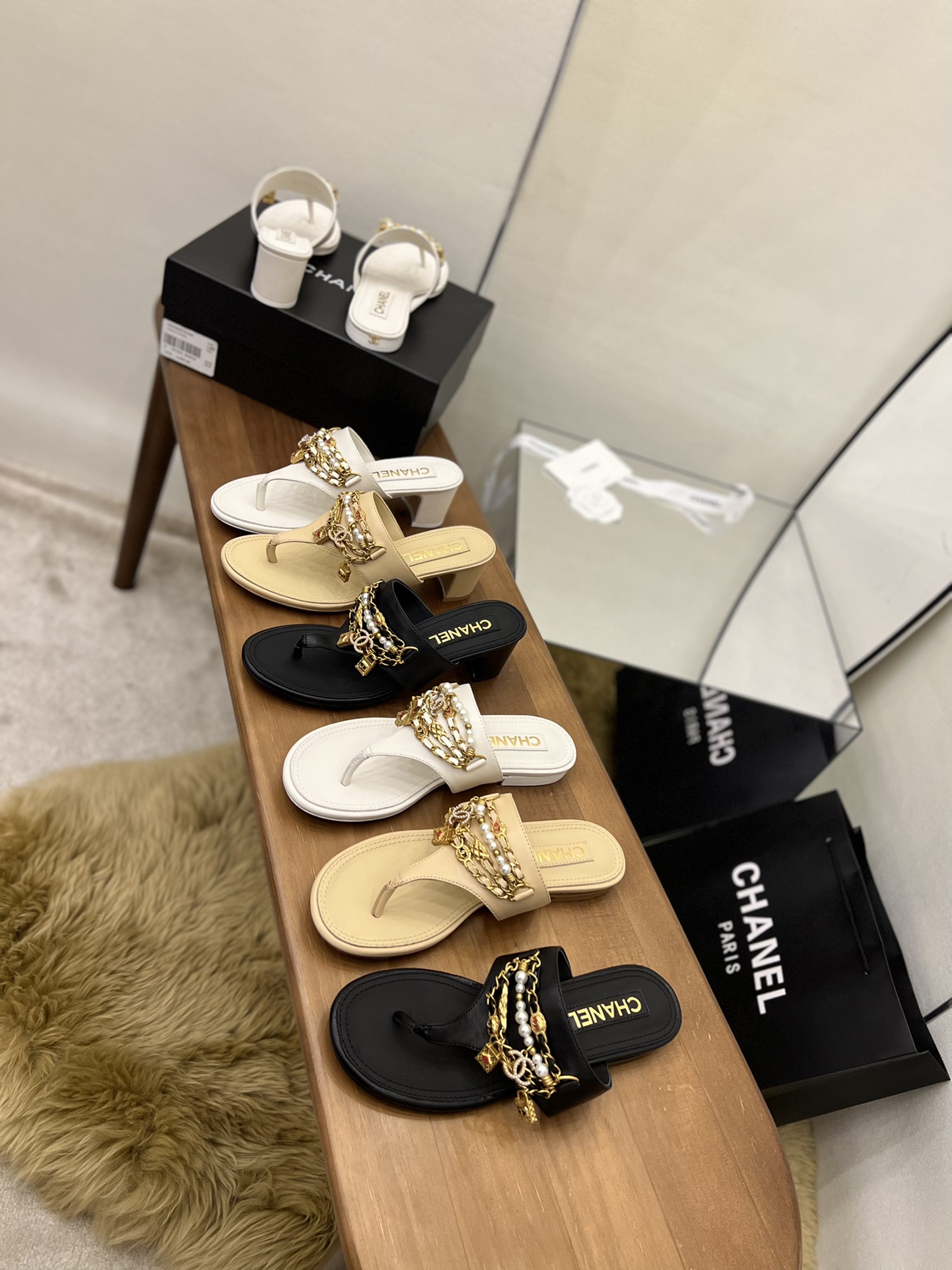 Women C*hanel Top Sandals