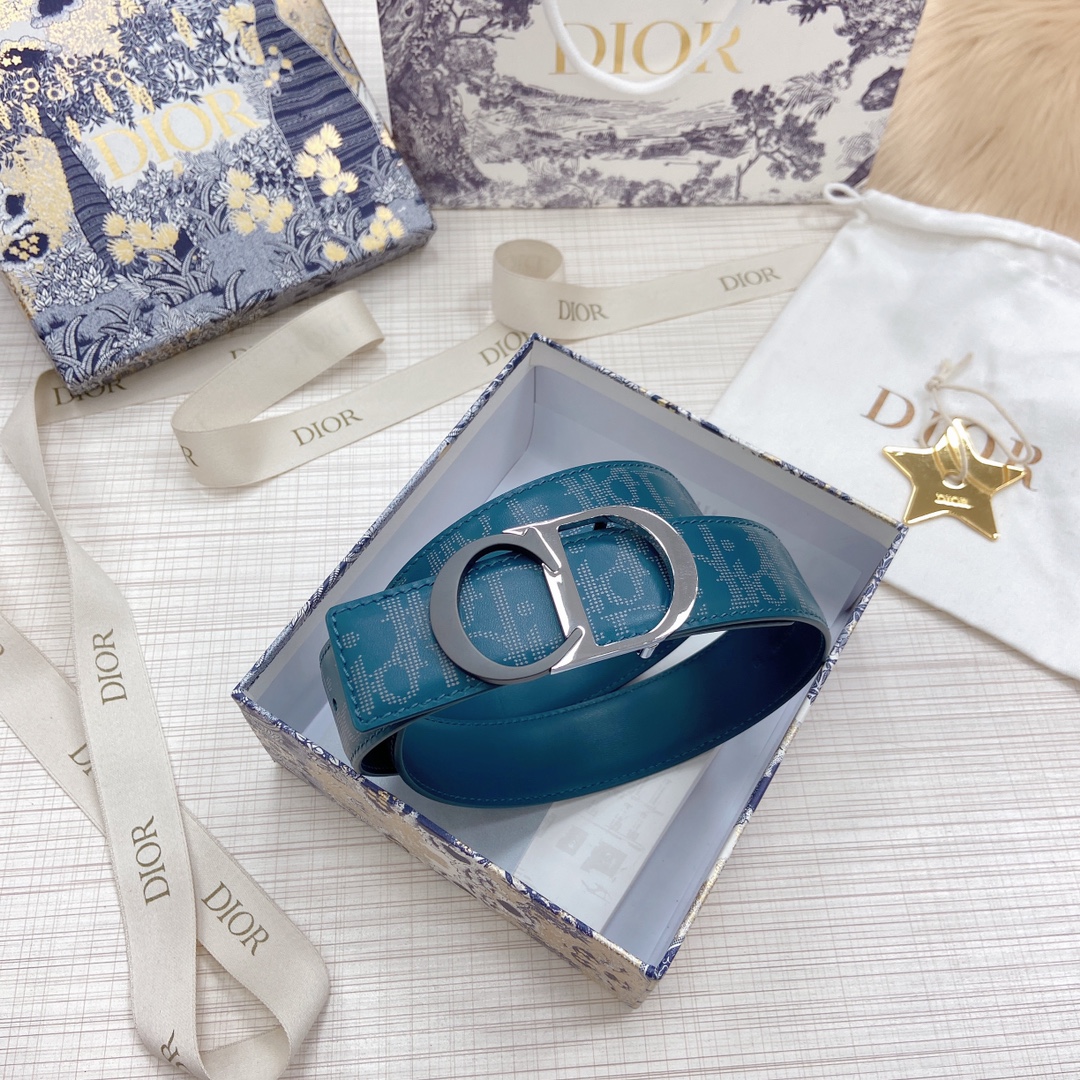 D*ior Belts Top Quality 34MM