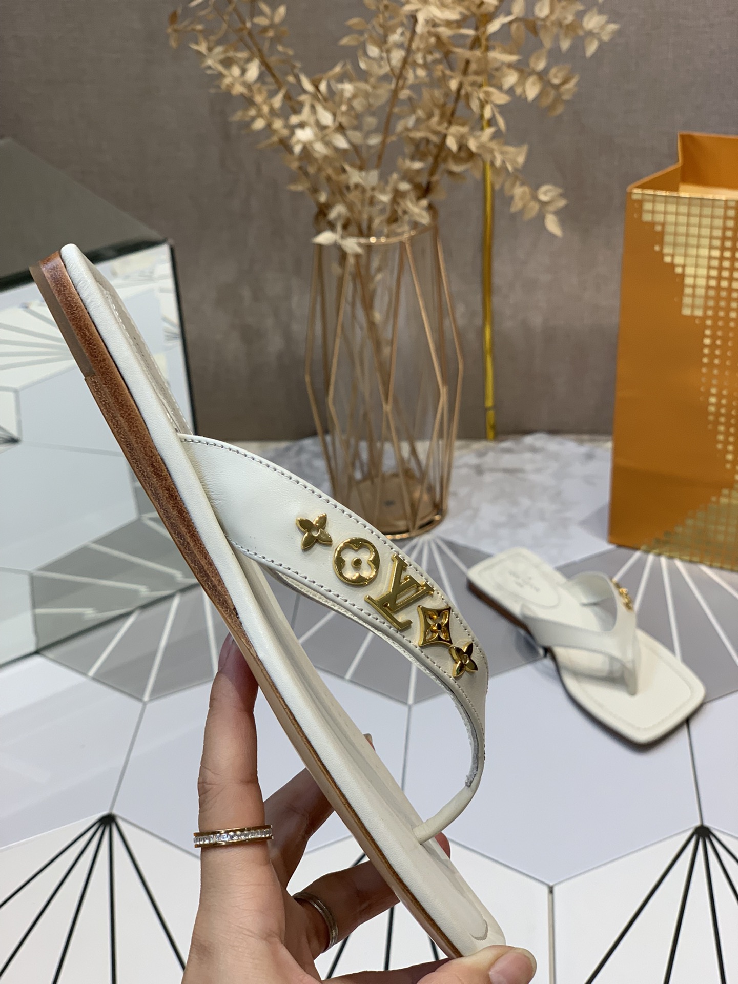 Women L*ouis V*uitton Top Slippers