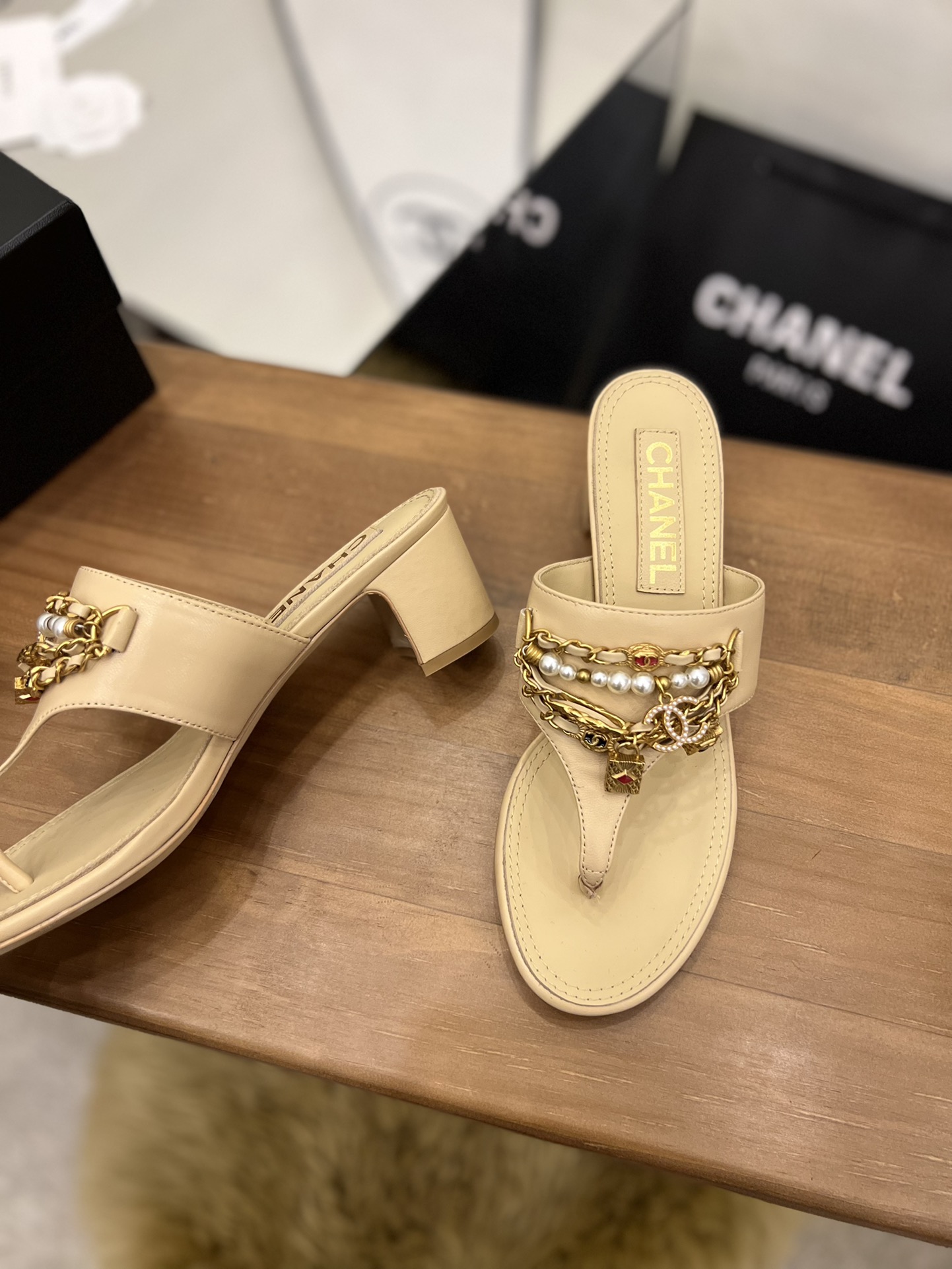 Women C*hanel Top Sandals