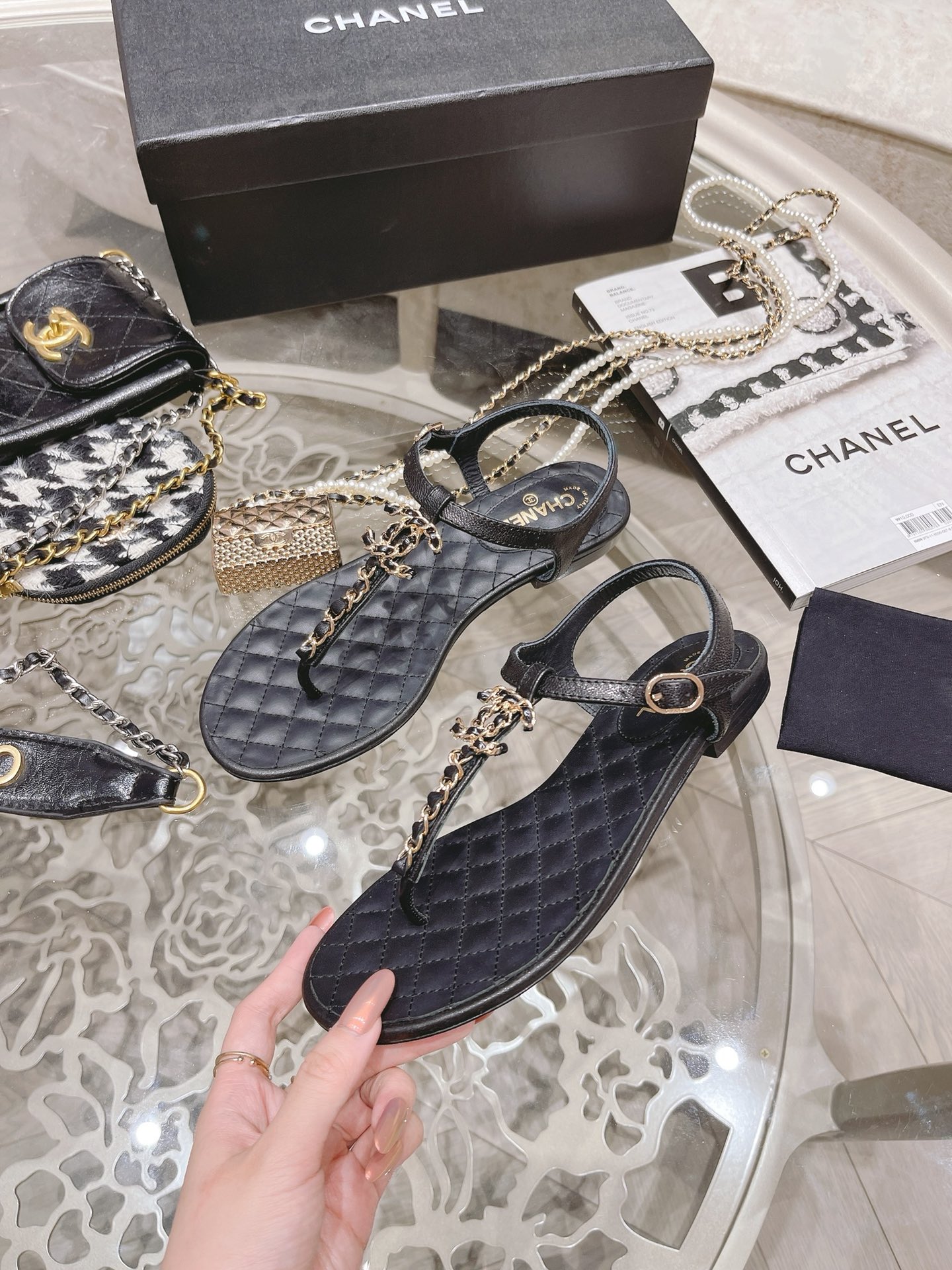 Women C*hanel Top Sandals