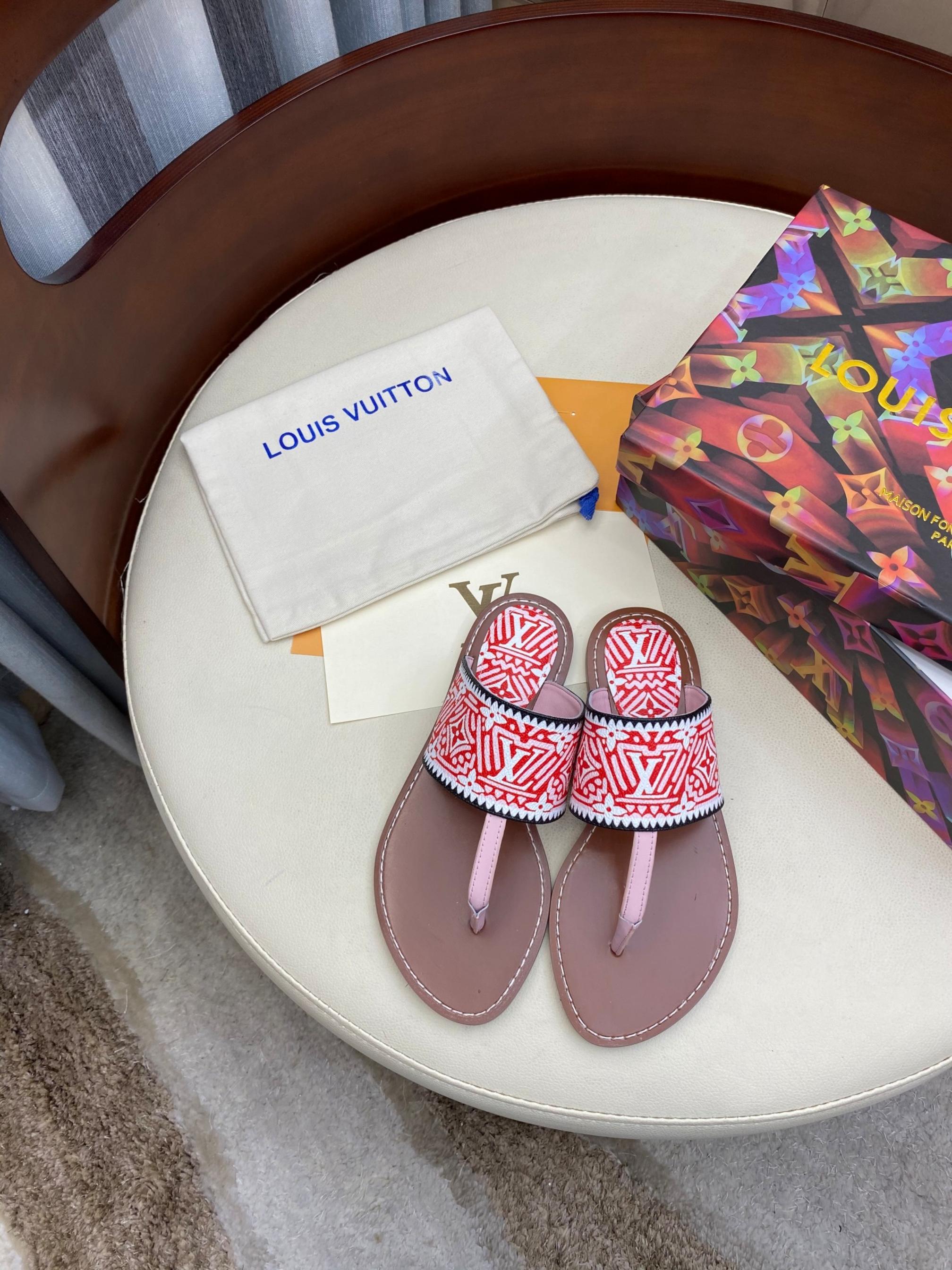 Women L*ouis V*uitton Top Slippers