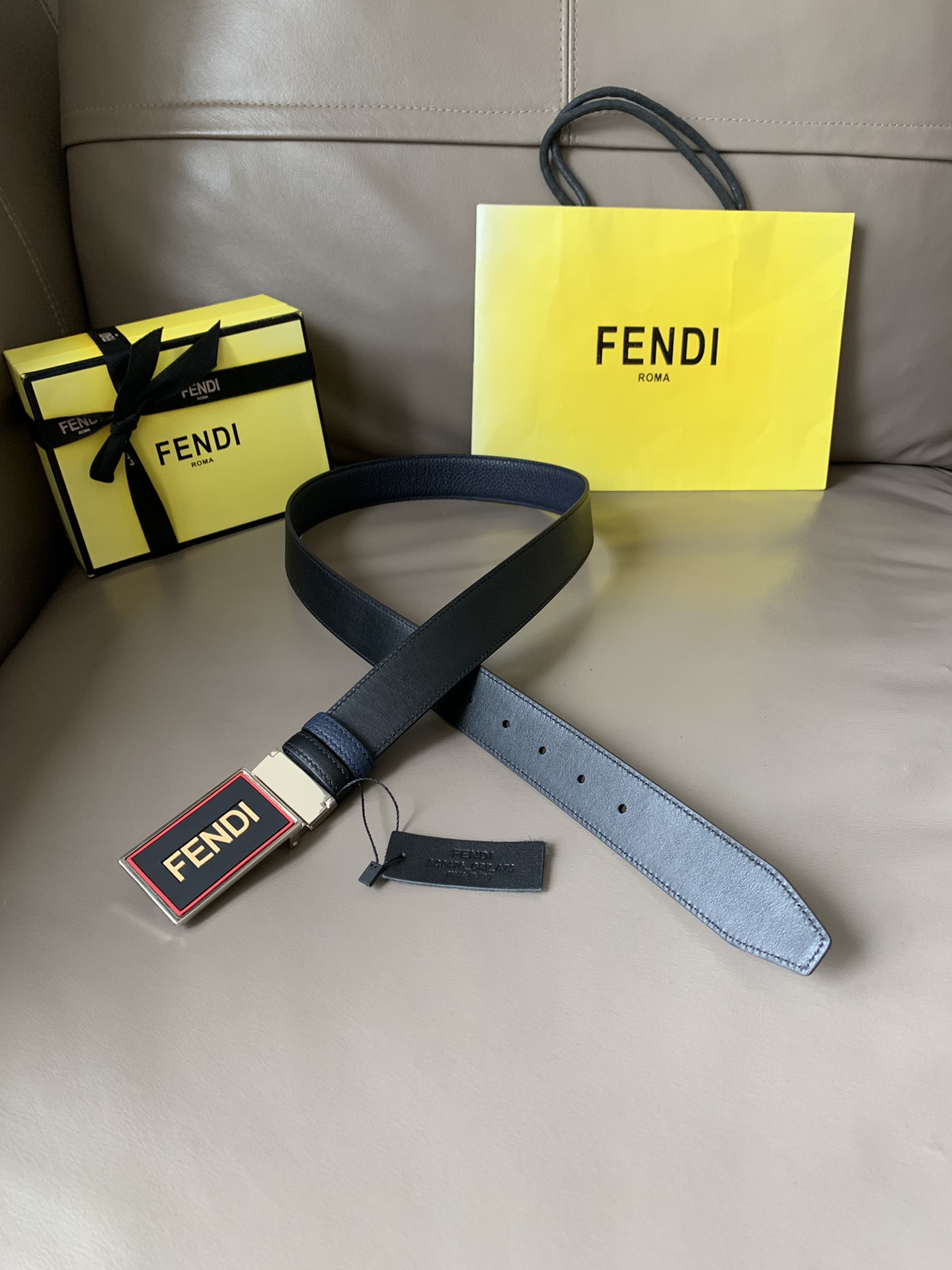 F*endi Belts Top Quality 34MM