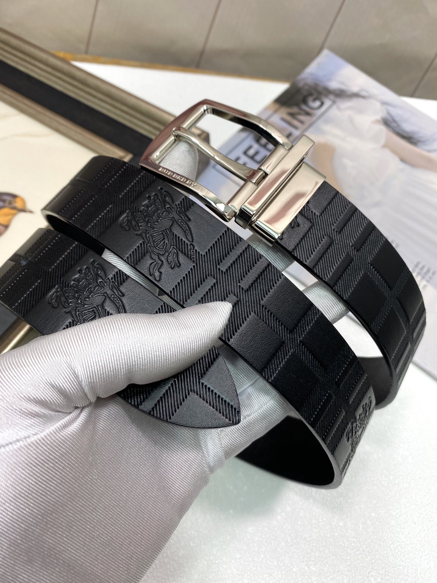 B*urberrry Belts Top Version 35MM