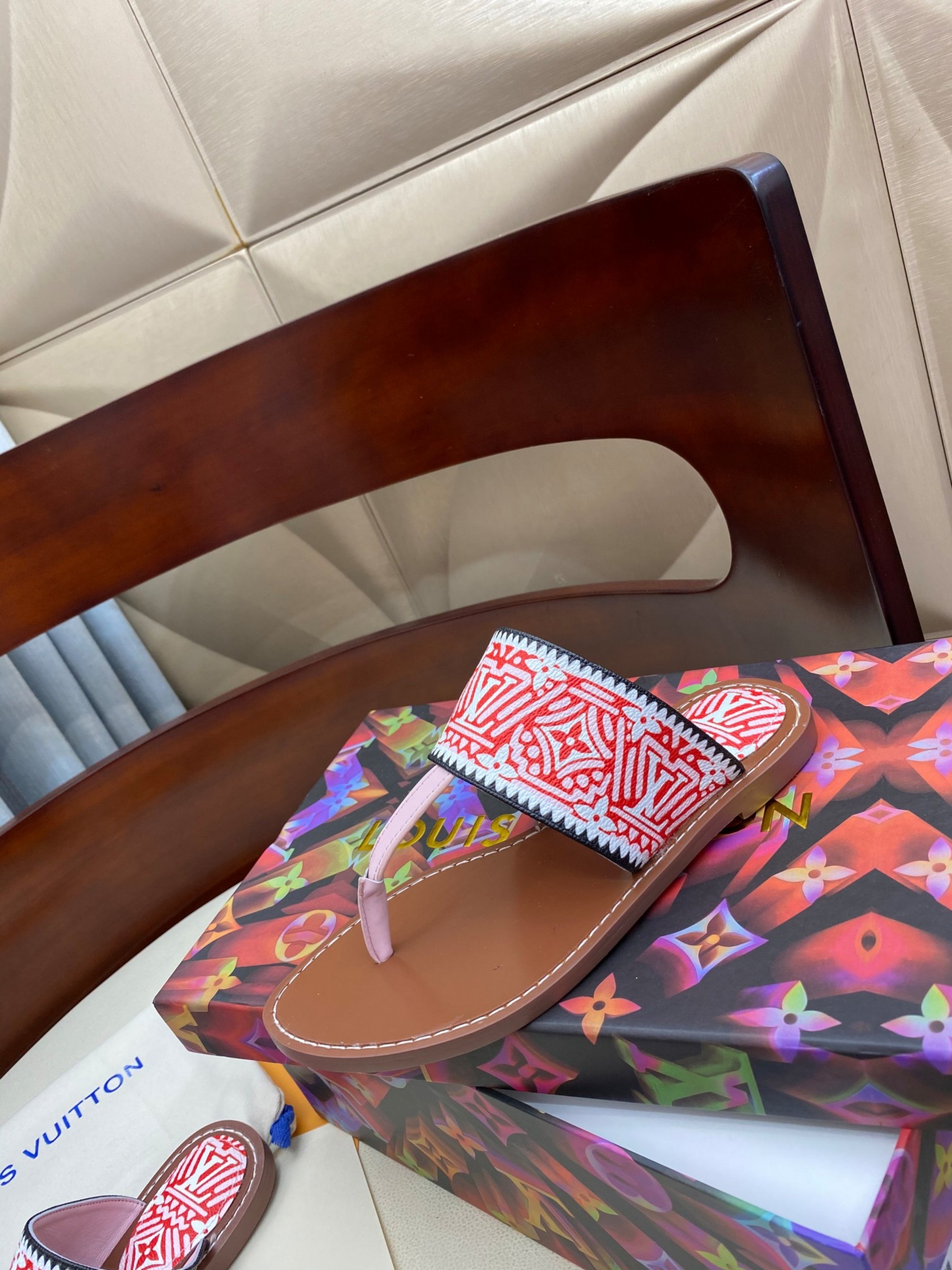 Women L*ouis V*uitton Top Slippers