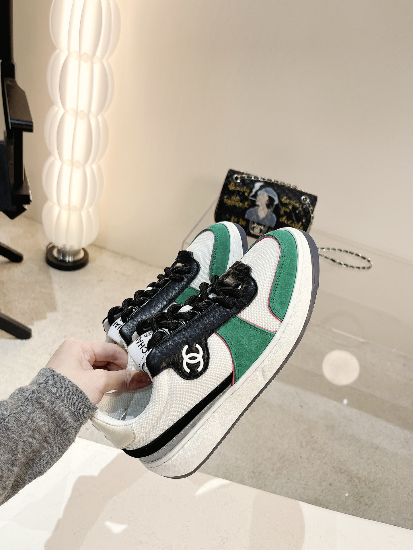 Women C*hanel Top Sneaker