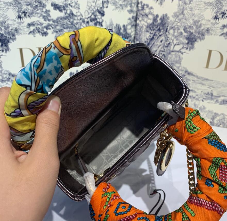 D*ior Top Bag 17*8*14cm