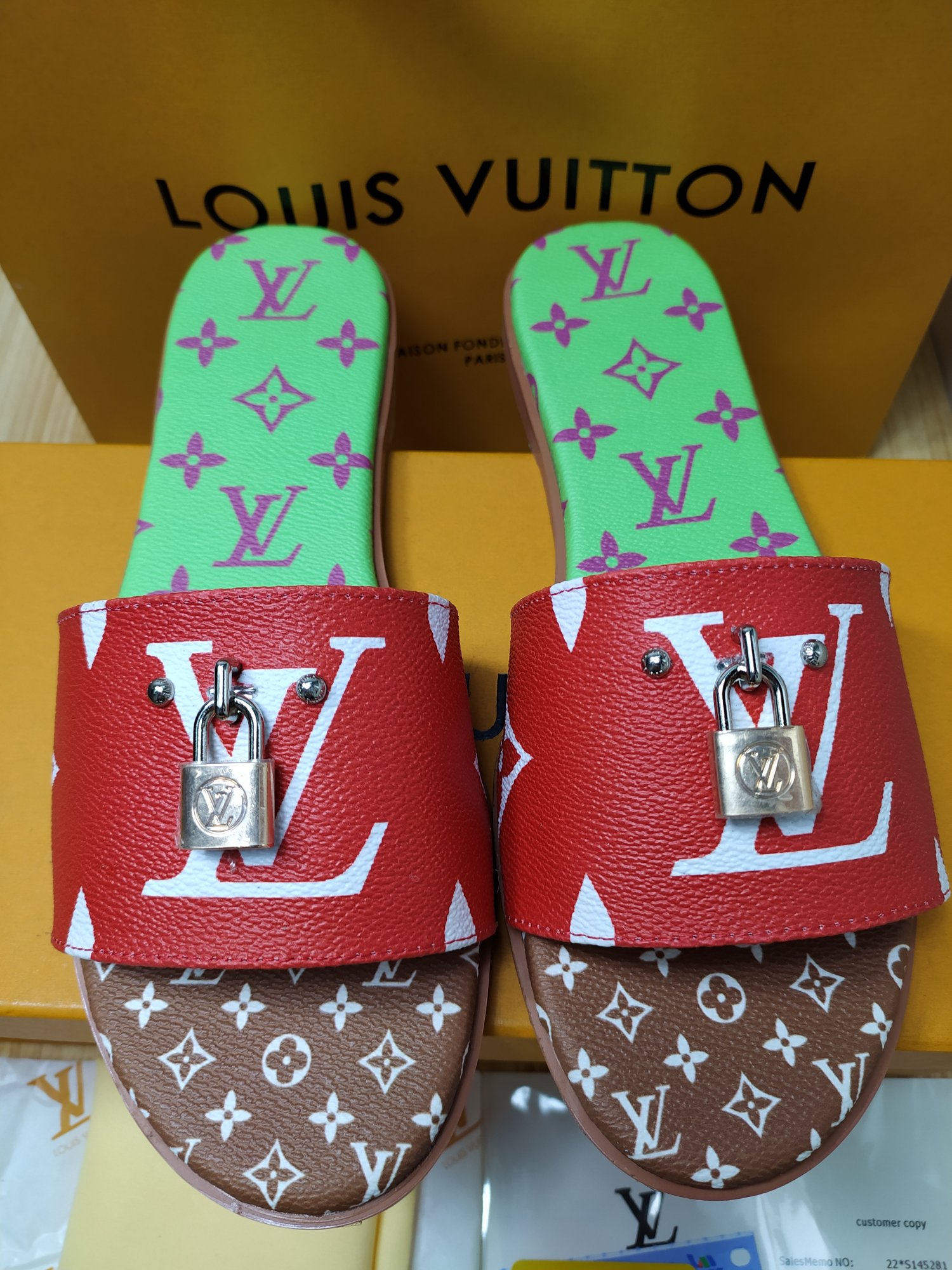 Women L*ouis V*uitton Top Slippers