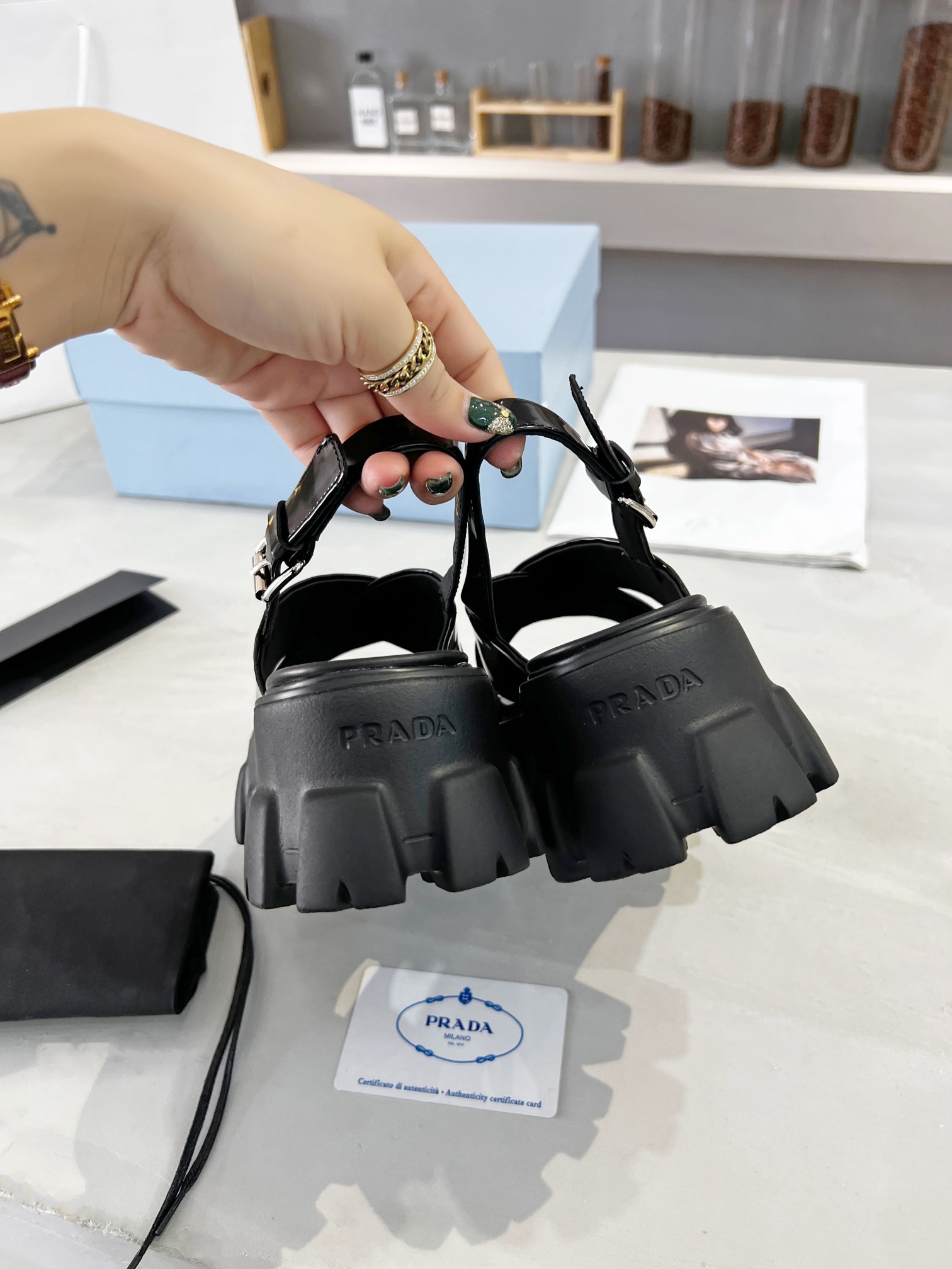 Women P*rada Top Quality Sandals