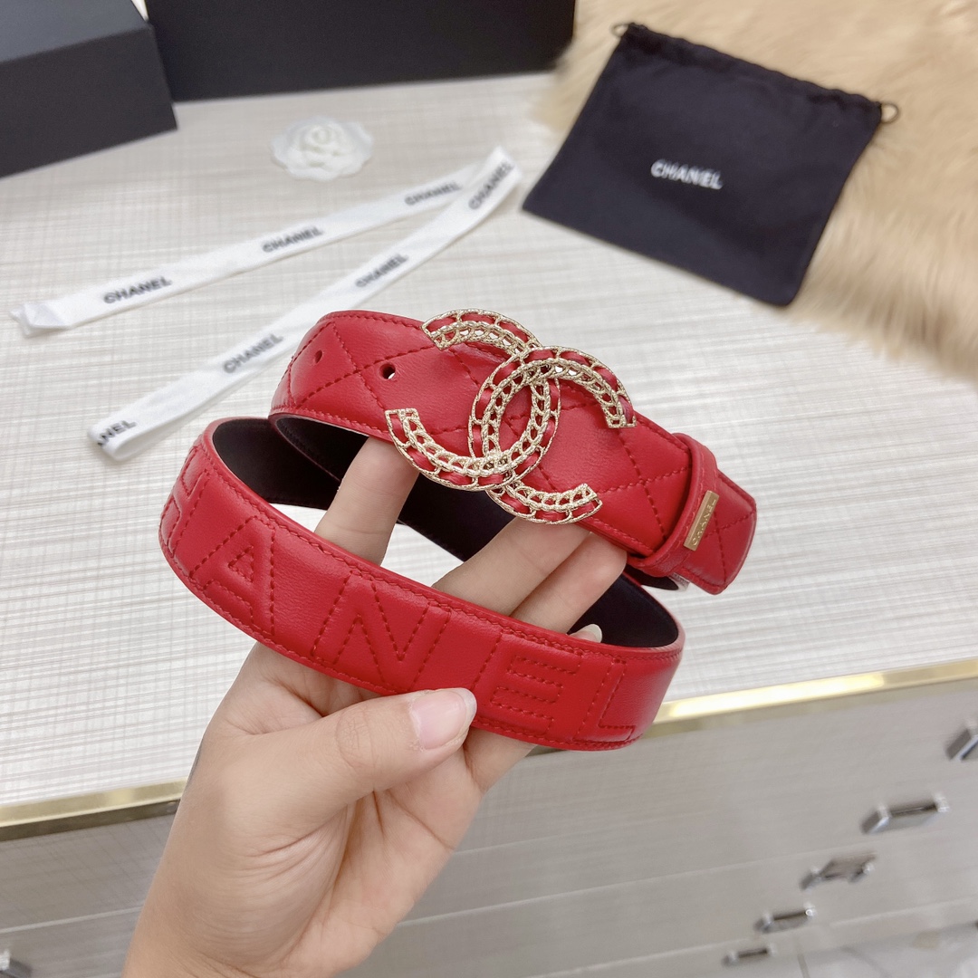 C*hanel Belts Top Quality 30MM