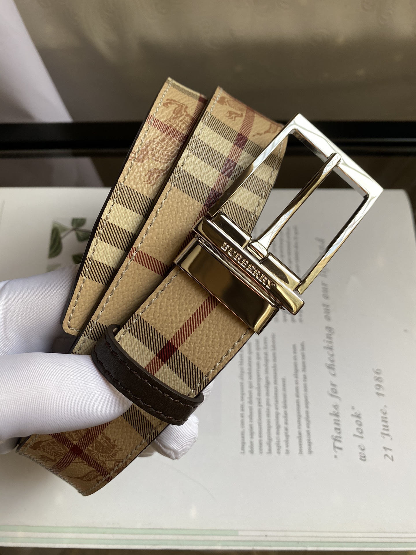 B*urberrry Belts Top Version 35MM