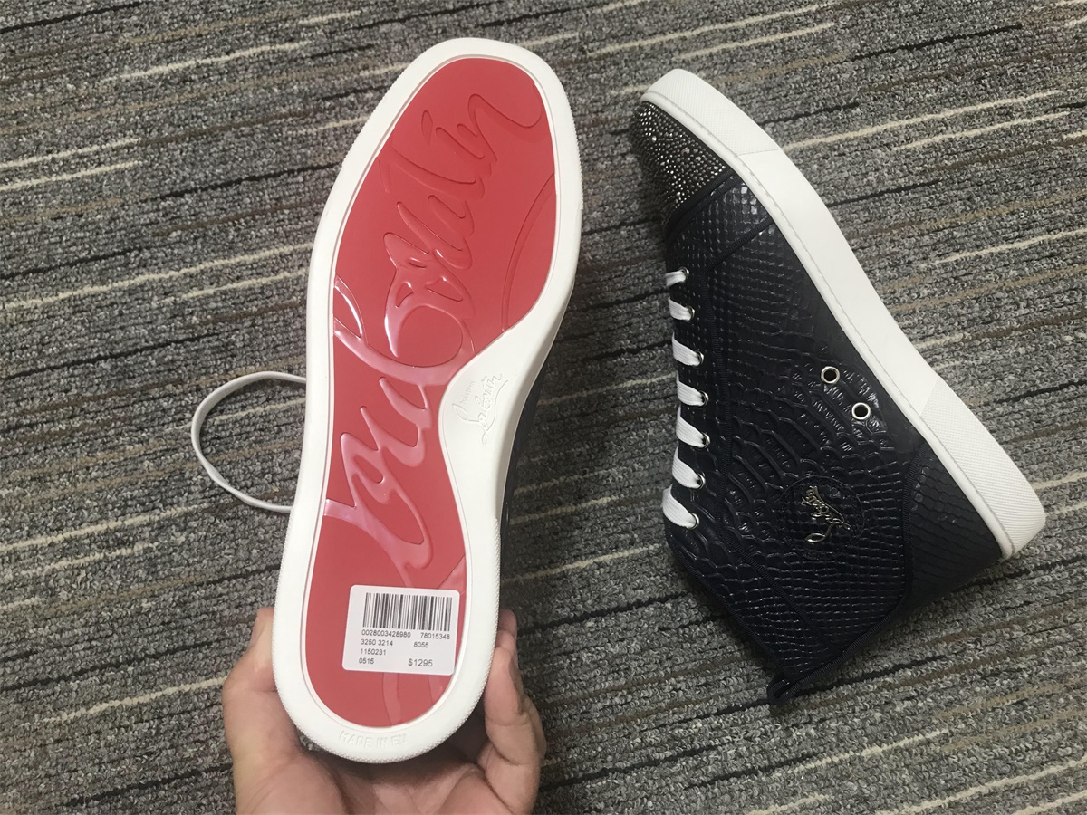 C*ristian L*uboutin Python Sneaker
