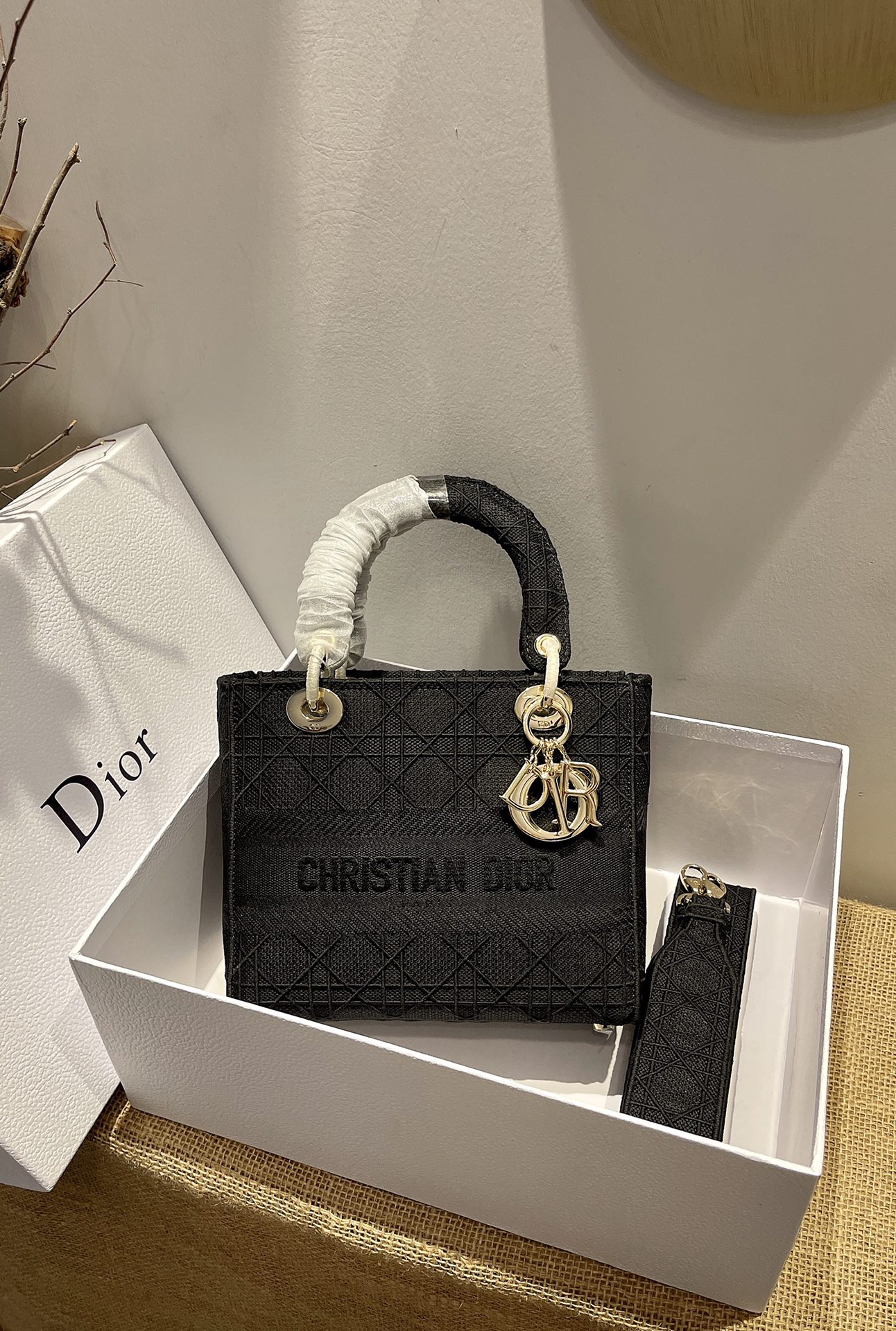 D*ior Top Bag 24*20*11cm