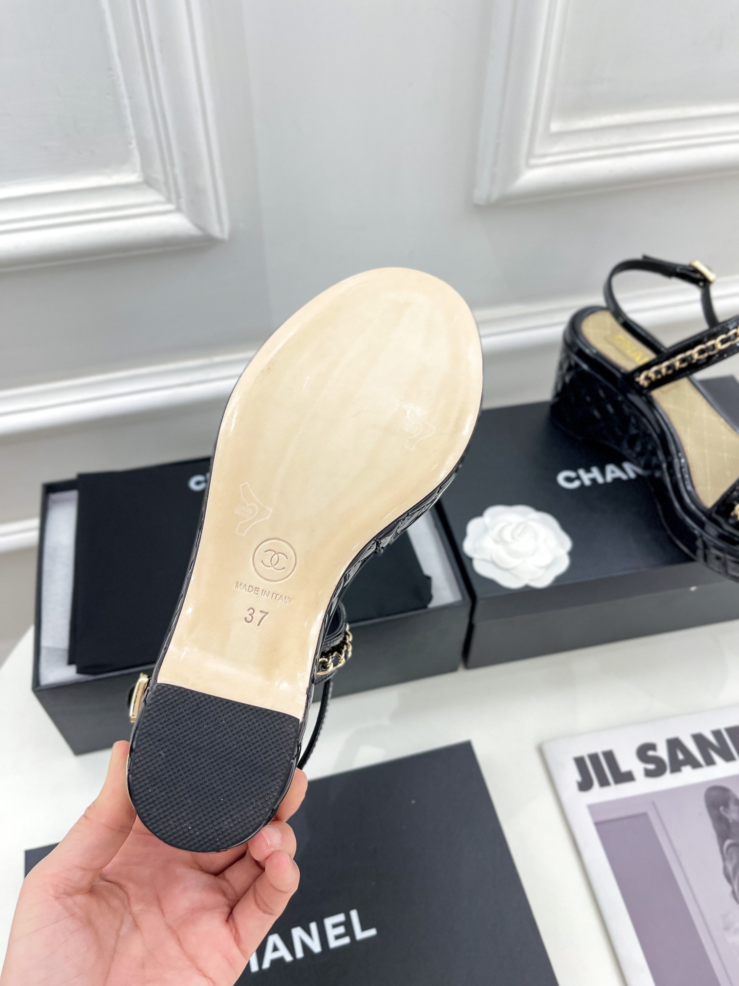 Women C*hanel Top Sandals 8CM