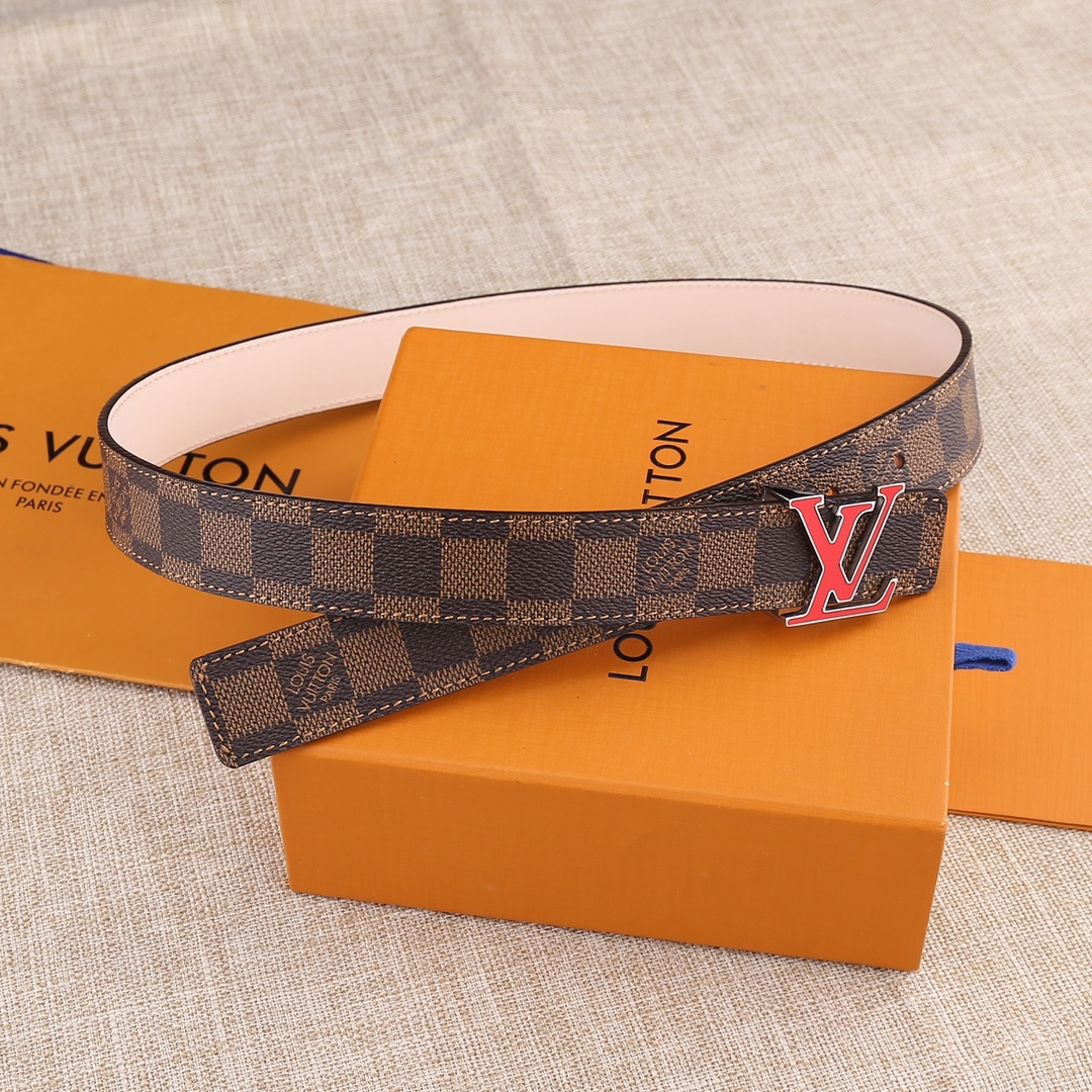 L*ouis V*uitton Belts Top Quality 30MM