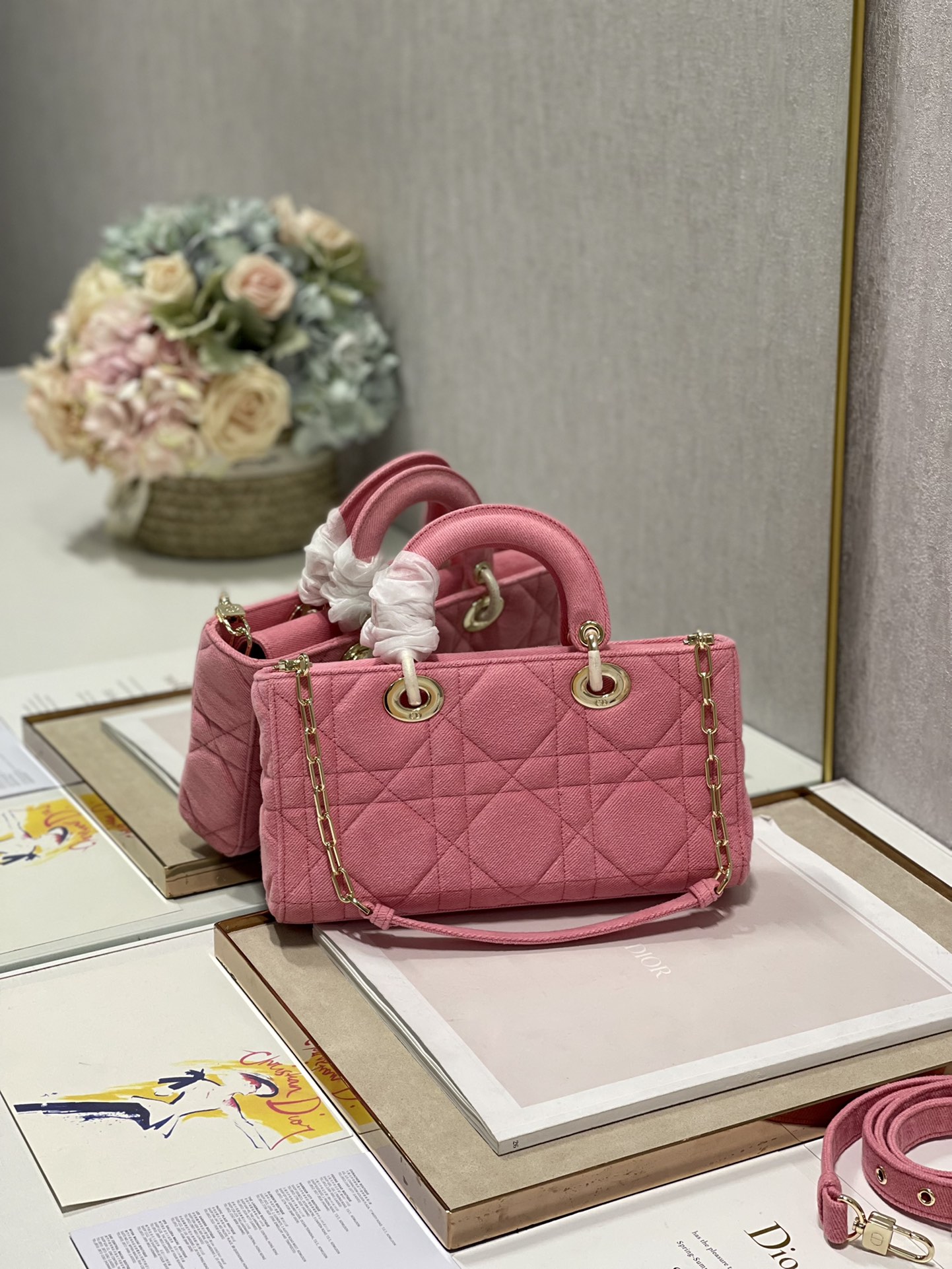 D*ior Bag Top Quality 26*6*14cm