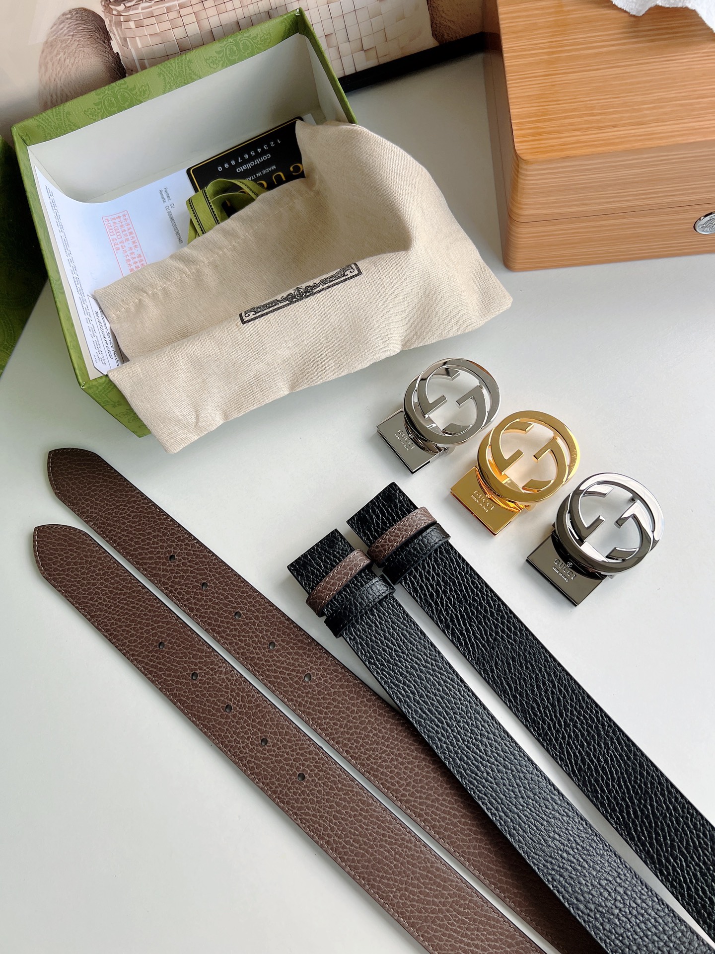 G*ucci Belts Top Quality 37MM