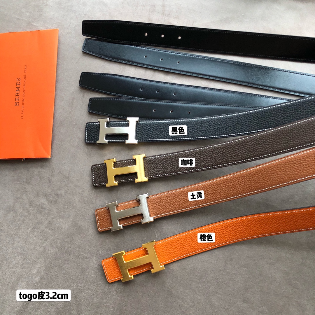 H*ermes Belts Top Quality 32MM