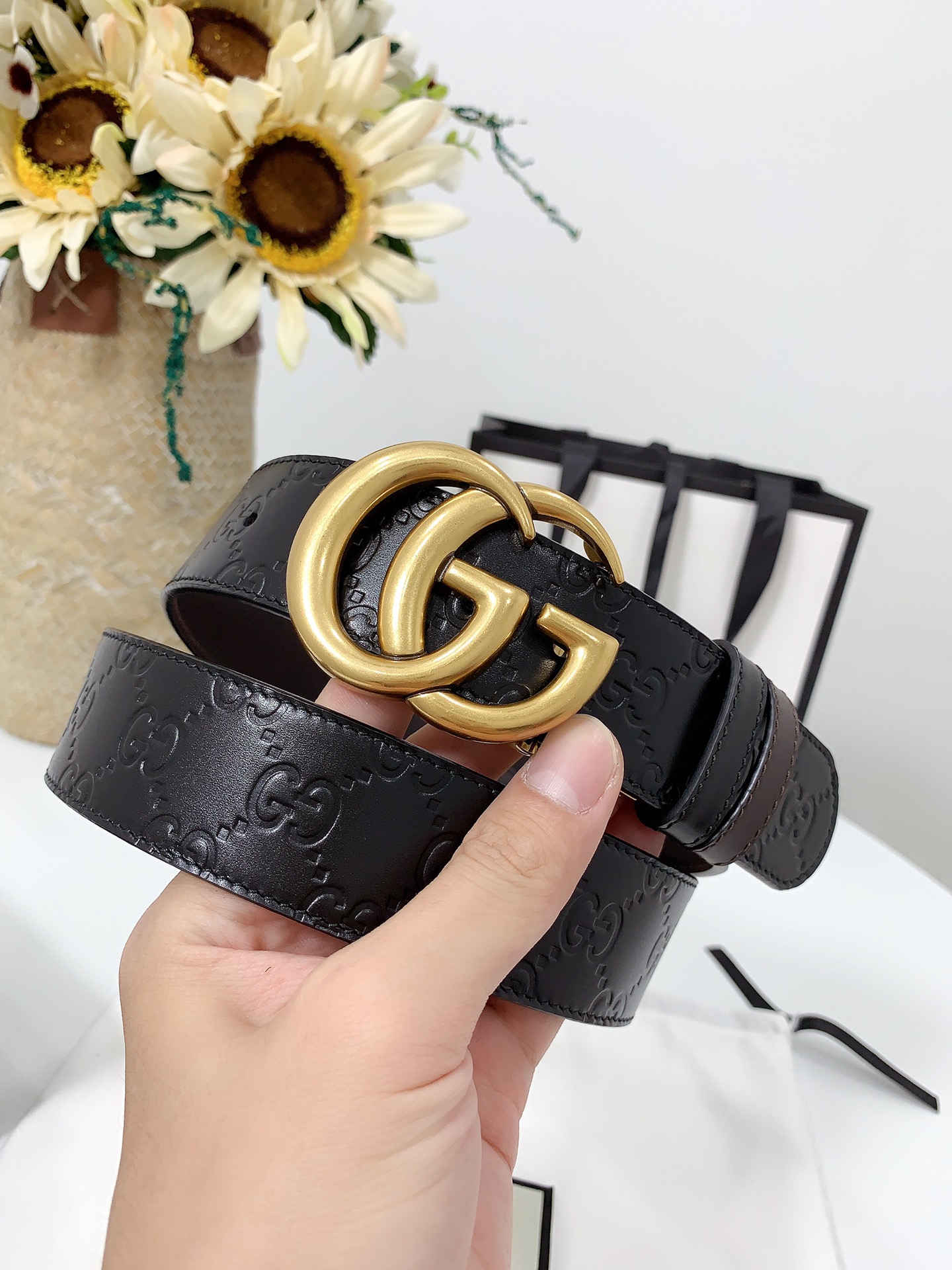 G*ucci Belts Top Quality 37MM