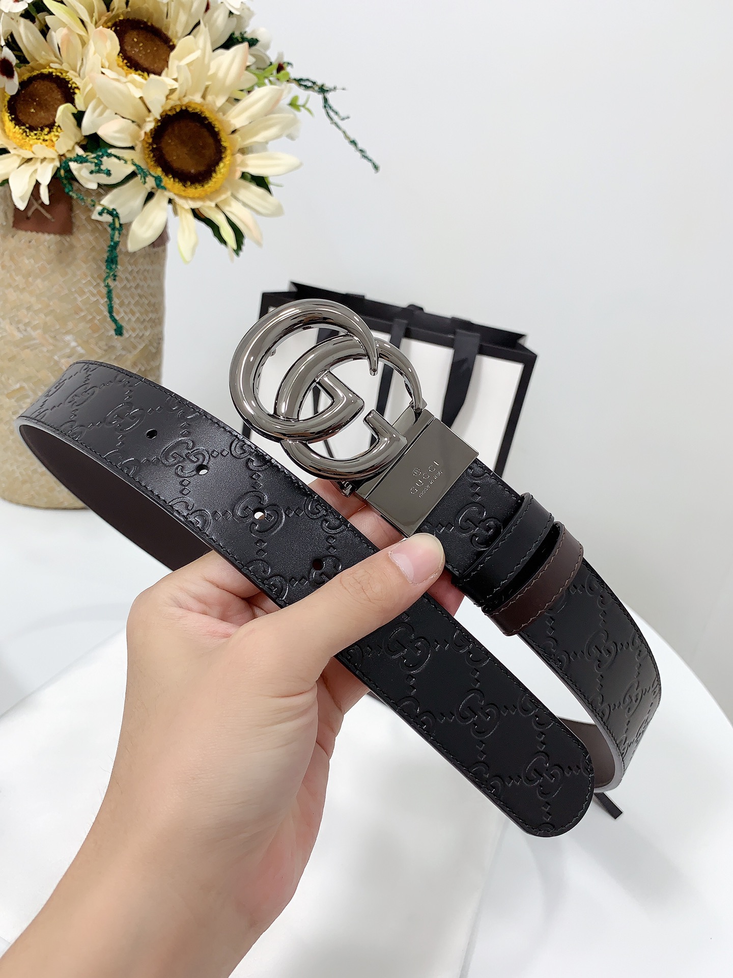 G*ucci Belts Top Quality 37MM