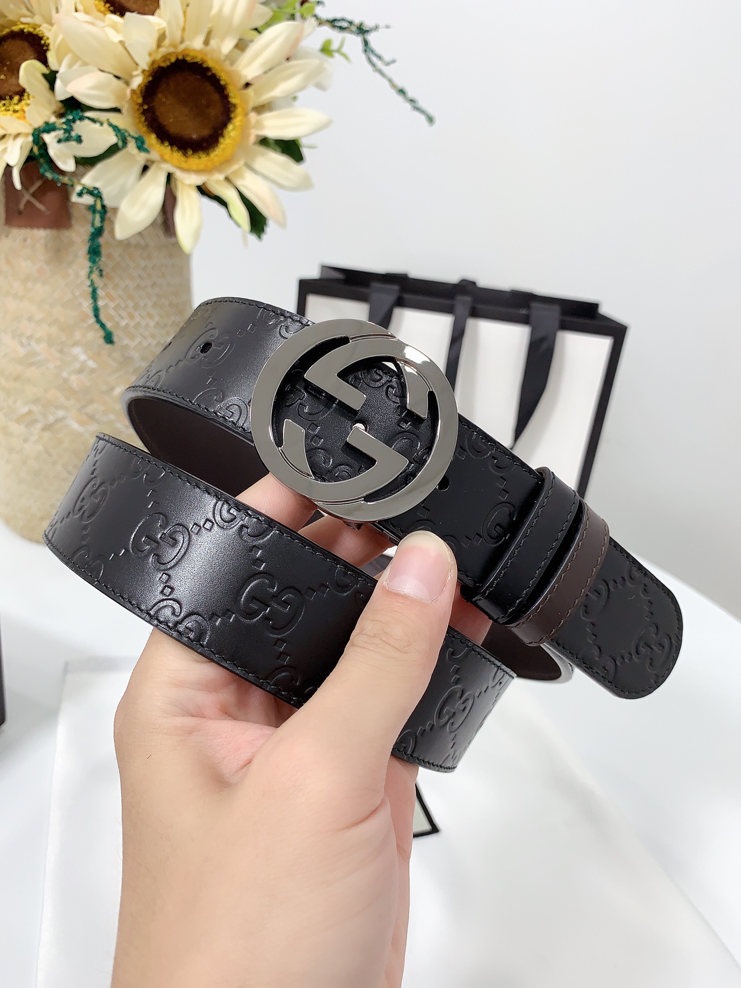 G*ucci Belts Top Quality 37MM