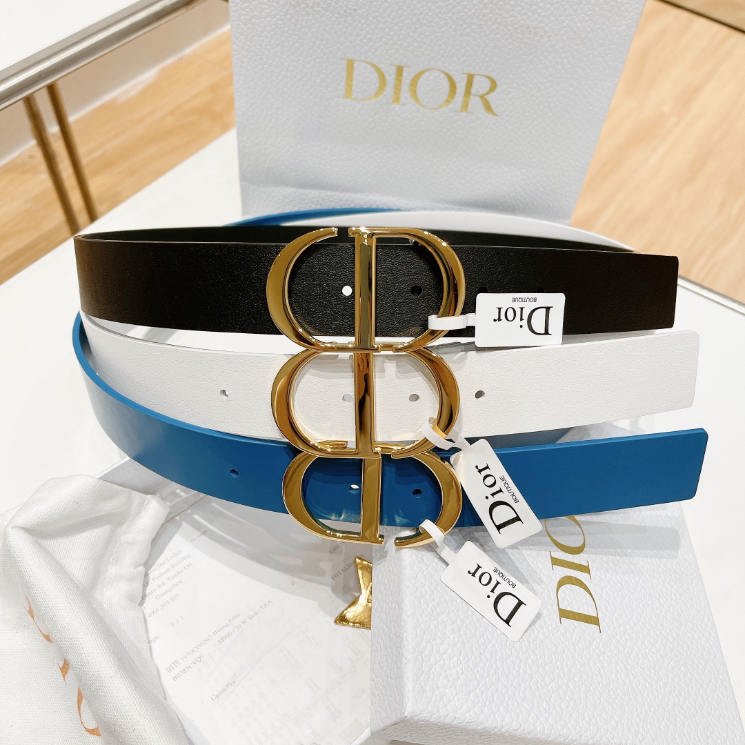 D*ior Belts Top Quality 35MM